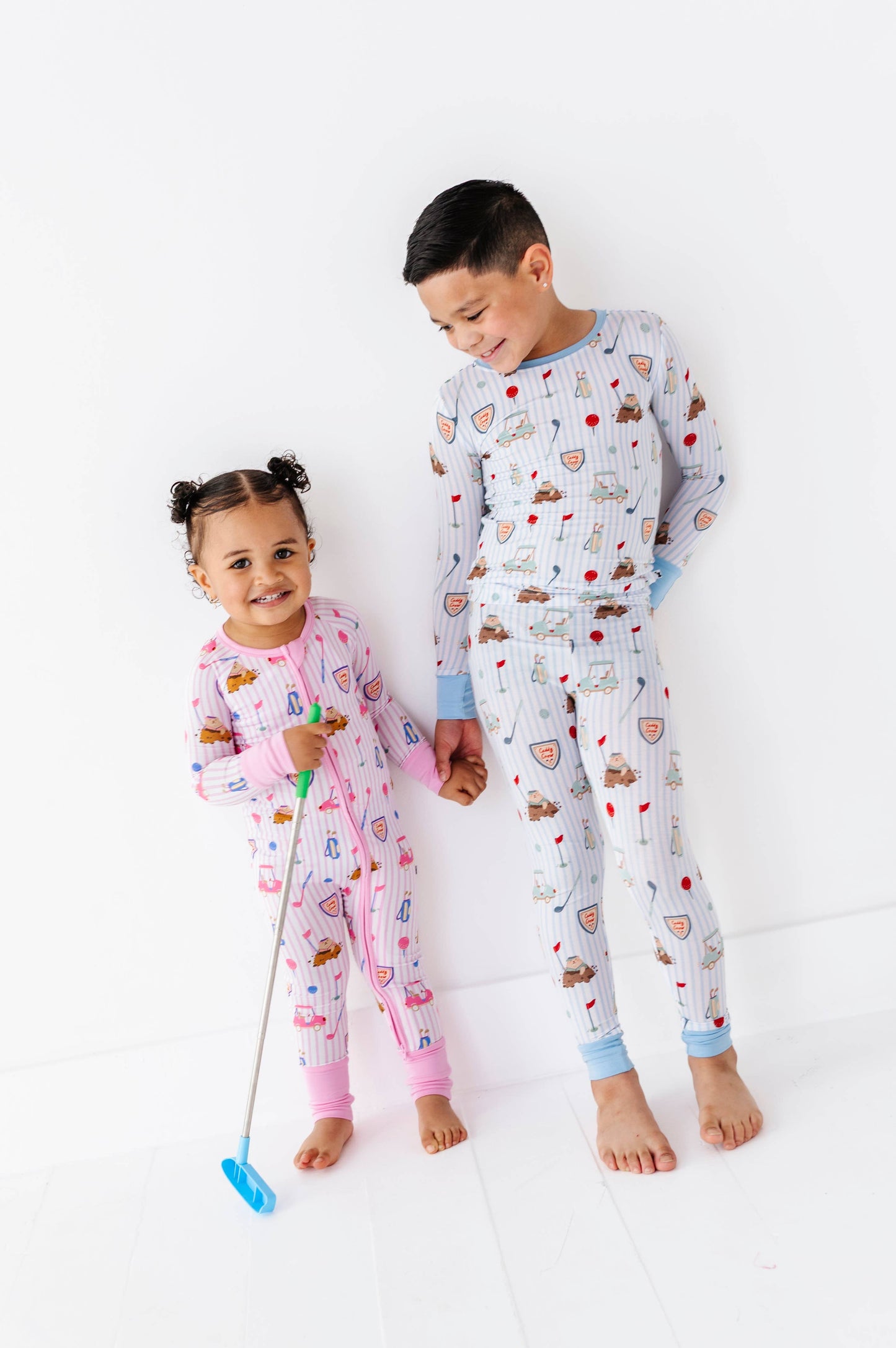 Caddy Crew Pink Zippered Pajama