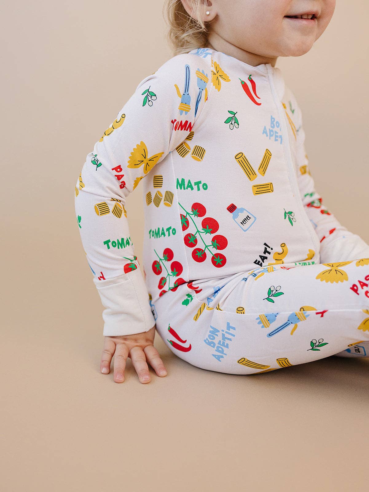 Pasta Club Zippered Pajama