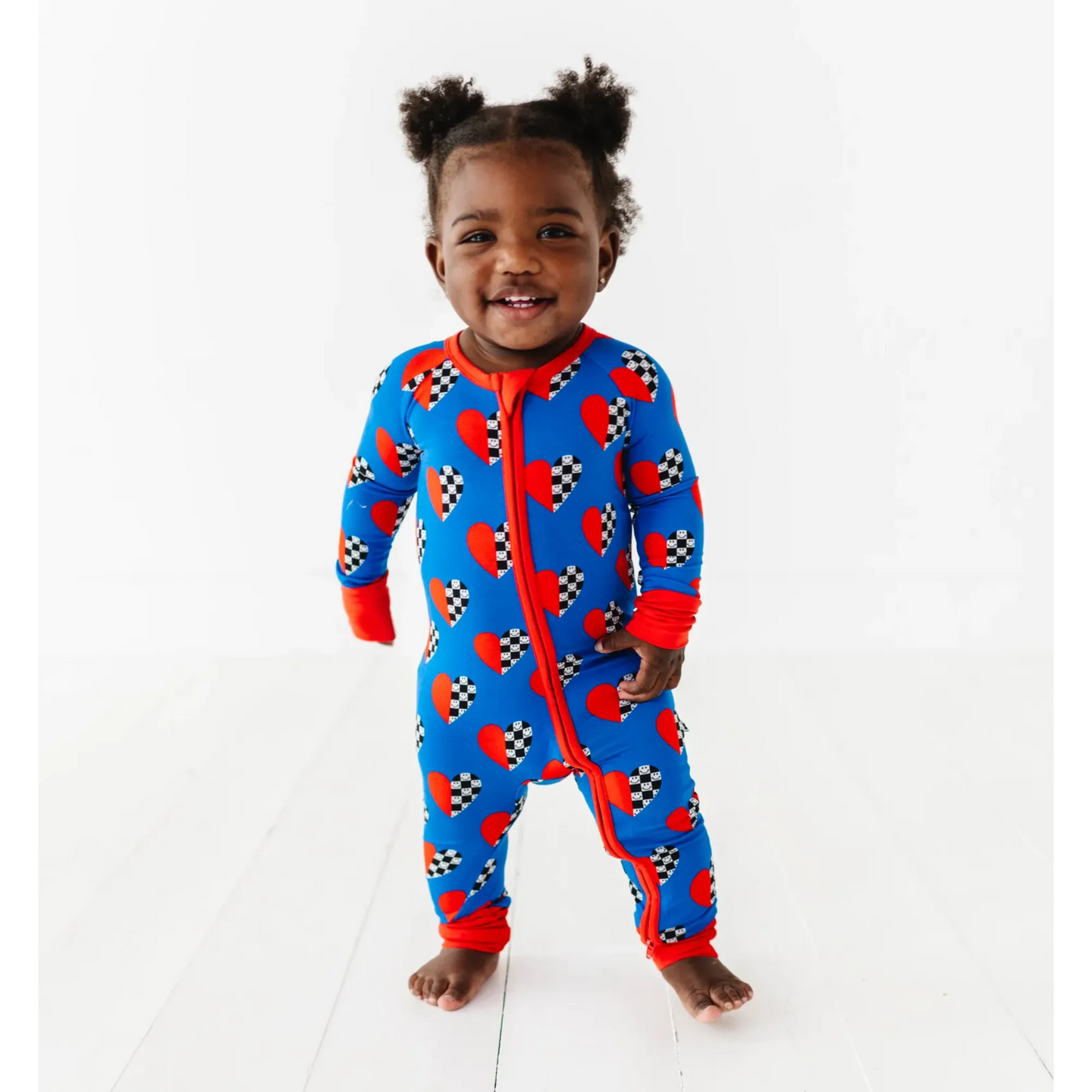 Racing Heart Zippered Pajama