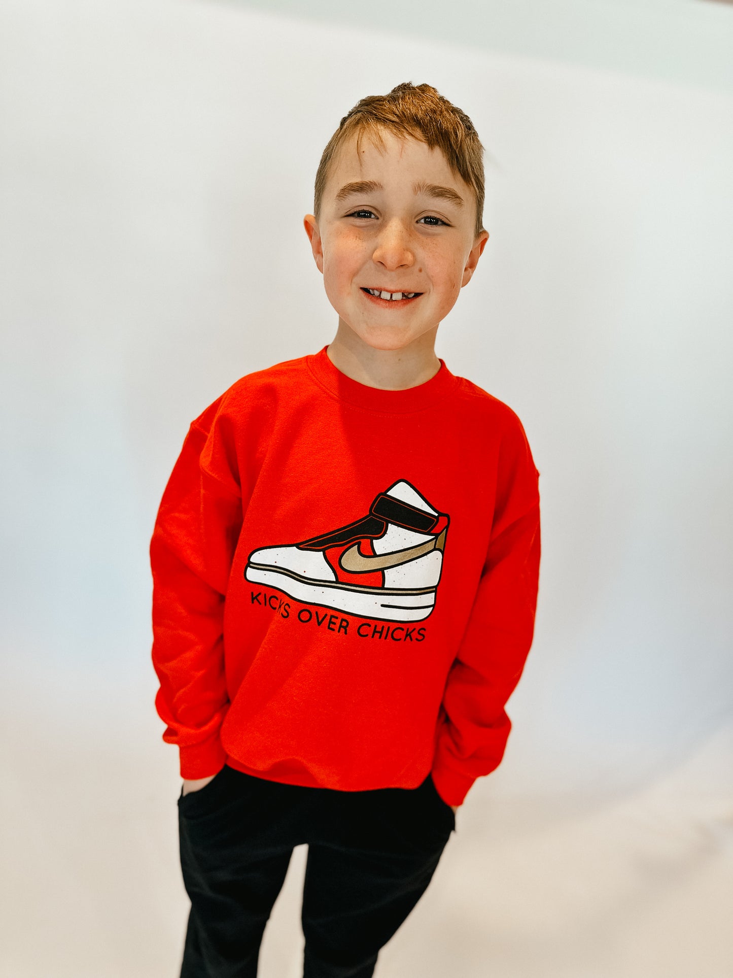 Kicks Over Chicks Crewneck