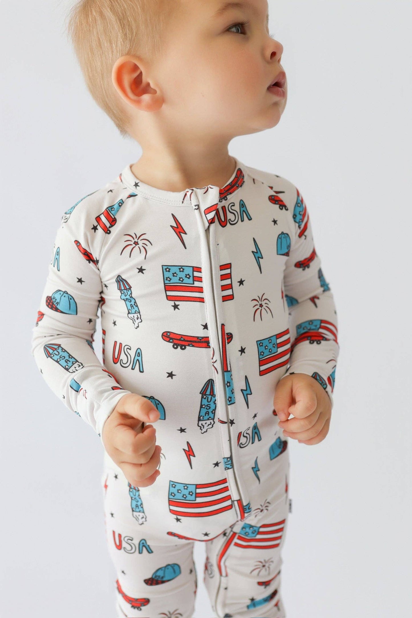 Star and Skate Zippered Pajama