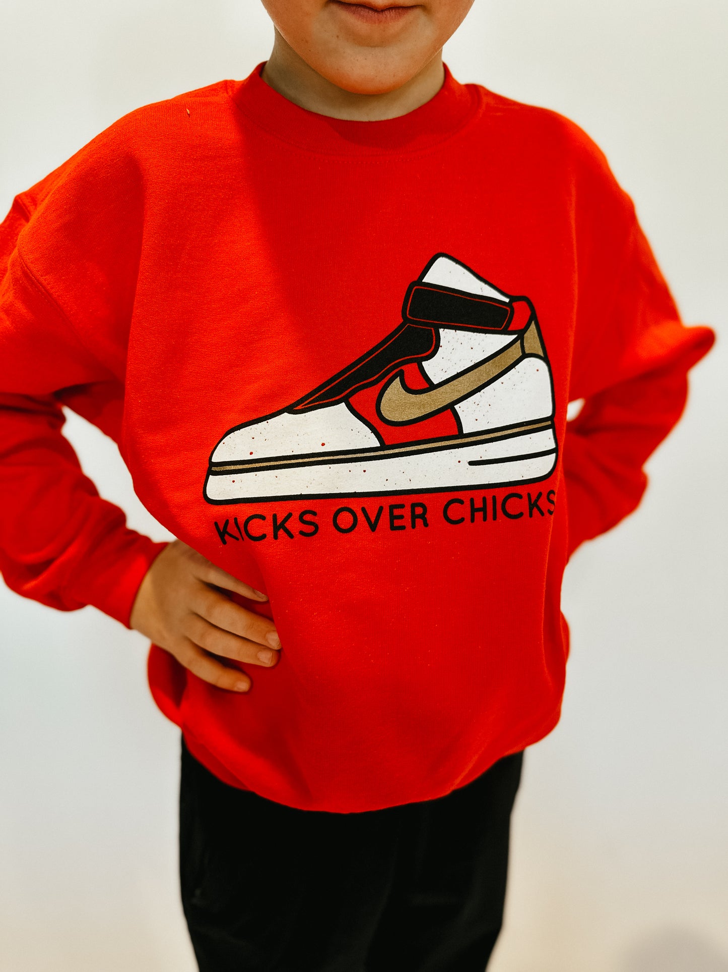Kicks Over Chicks Crewneck