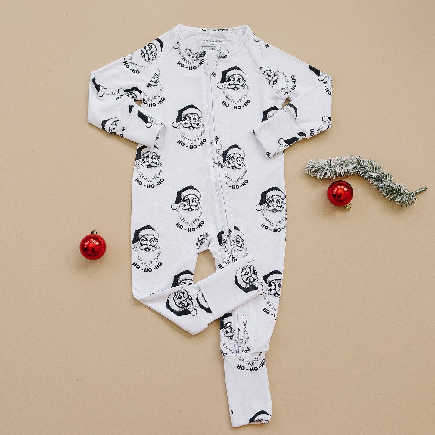 Cool Santa Zippered Pajama
