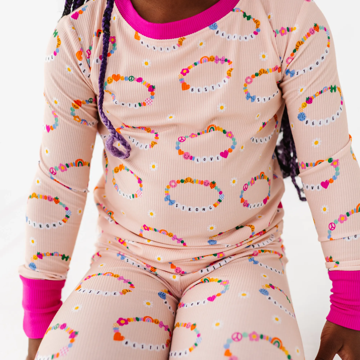 Friendship Bracelet Two Piece Pajama Set