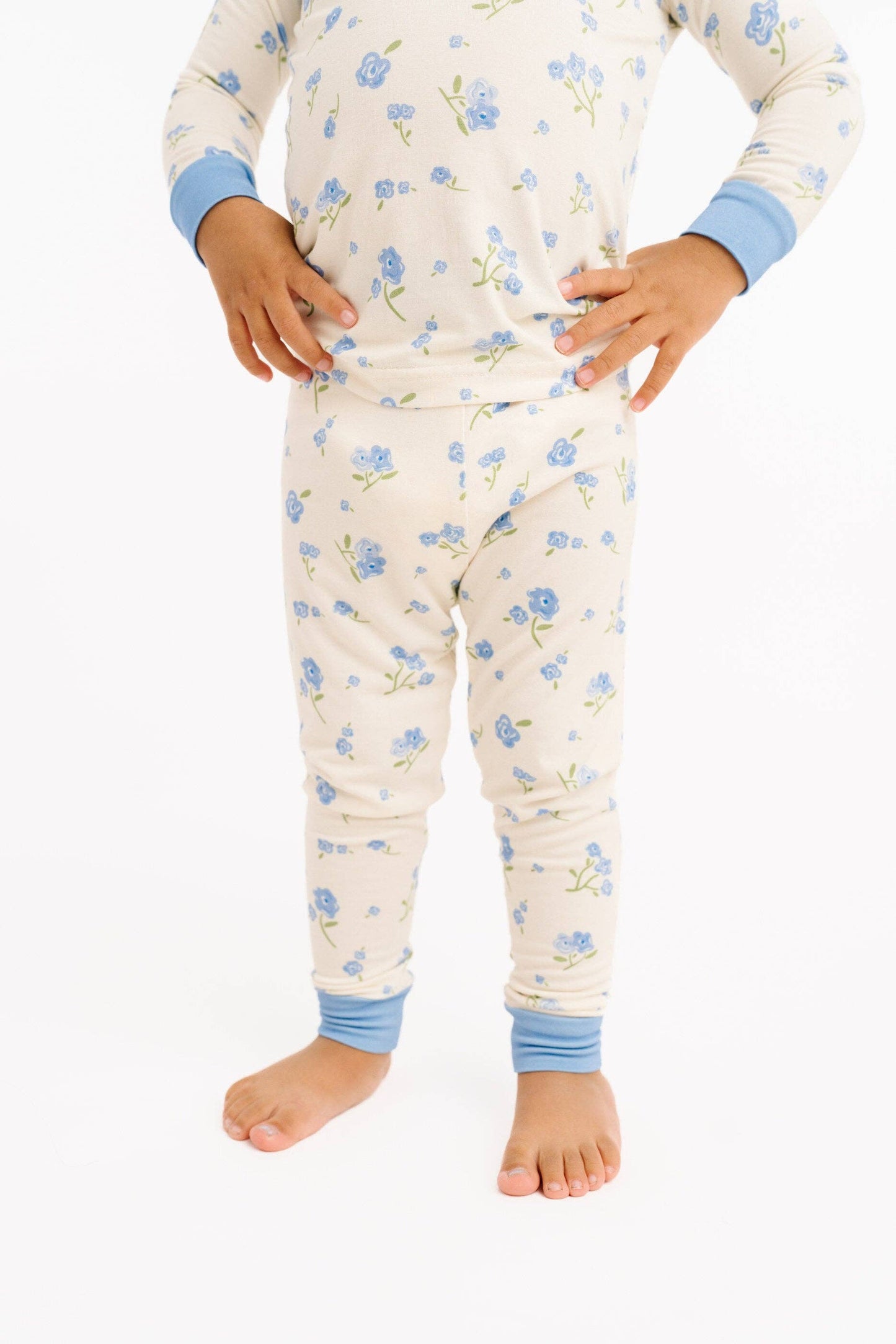 Blue Blooms Pajama Set