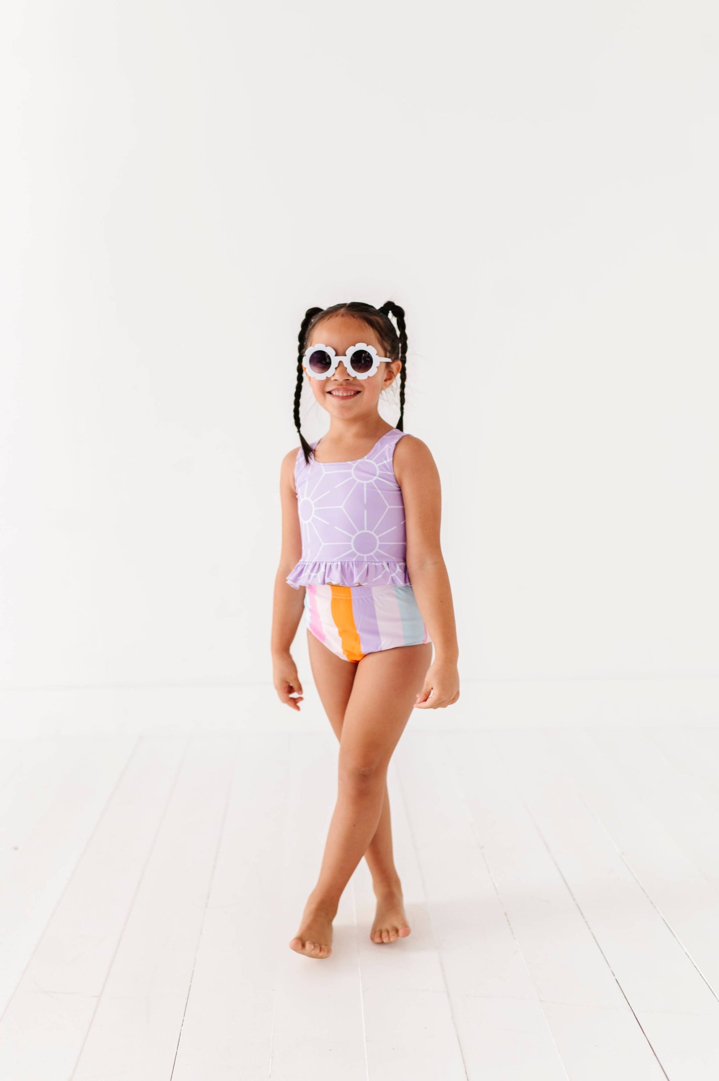 Sunny + Stripes Two Piece Swimsuit