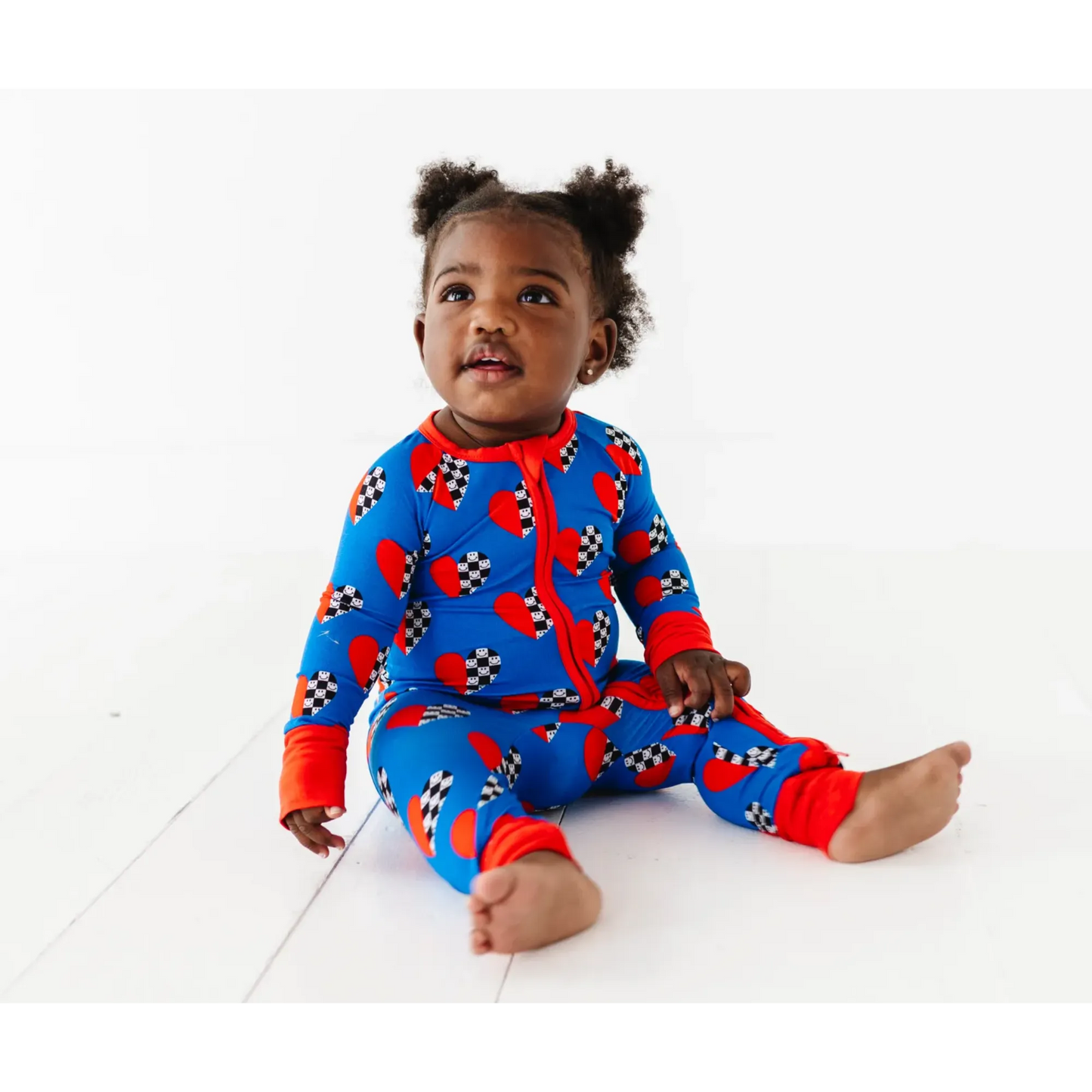 Racing Heart Zippered Pajama