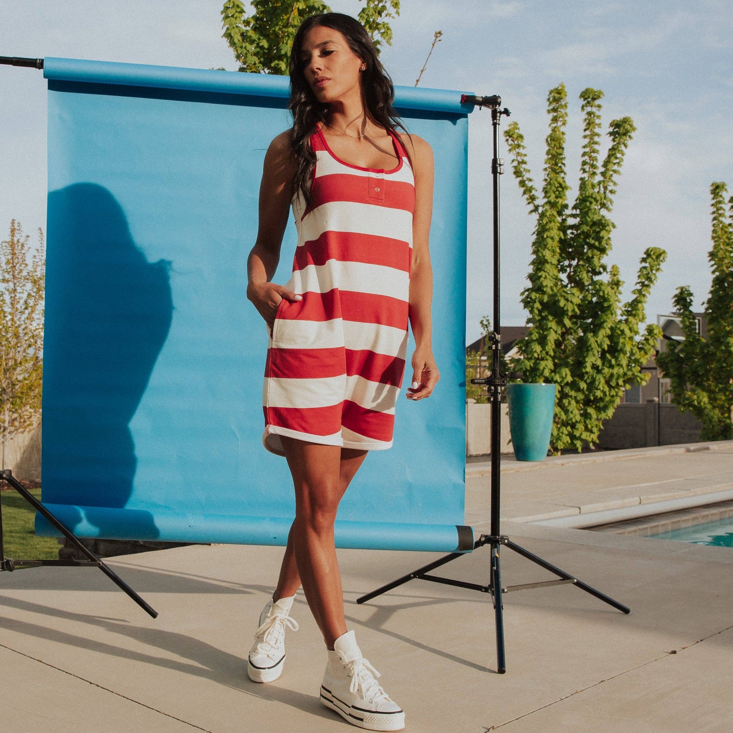 Women’s The Shortie Stripe Romper