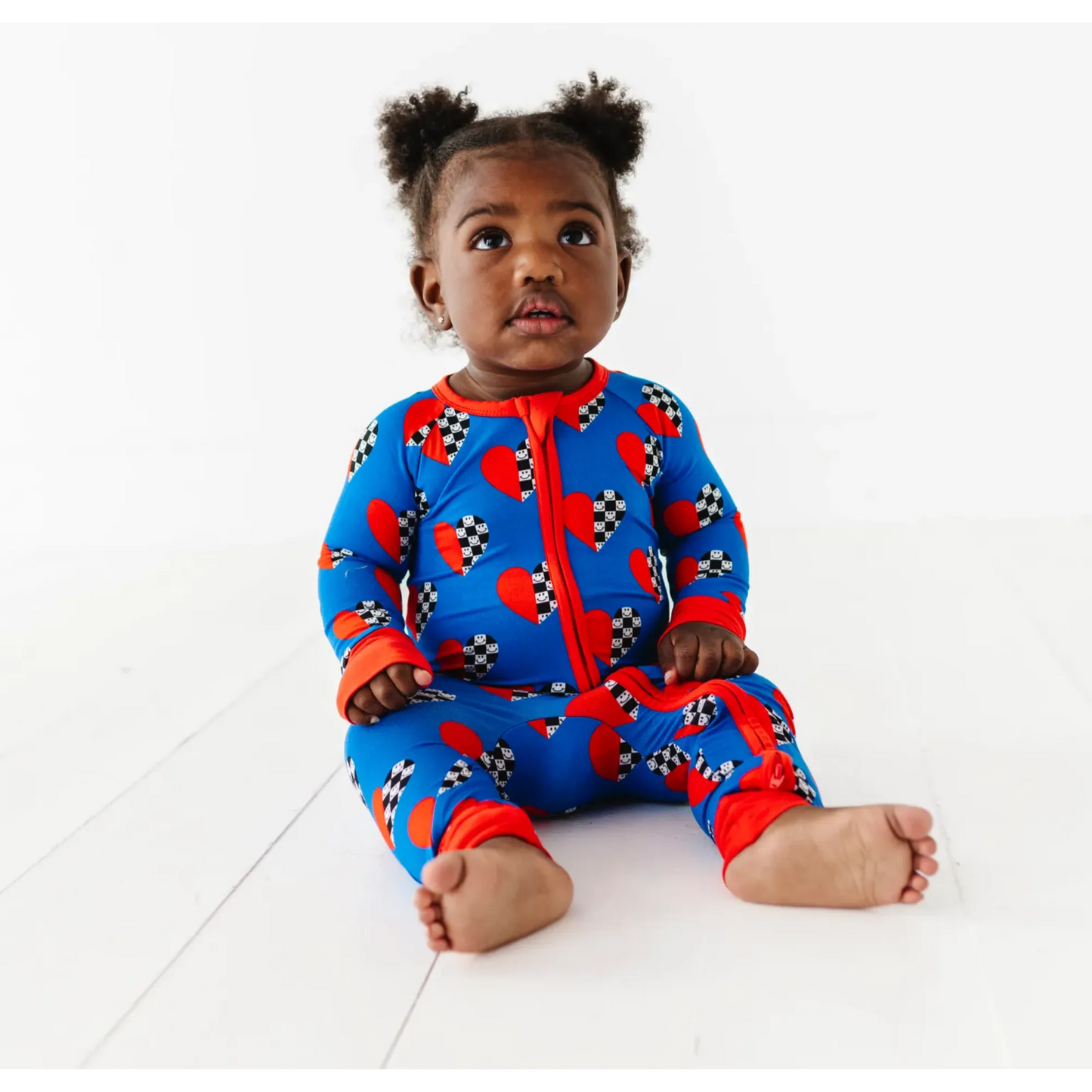 Racing Heart Zippered Pajama