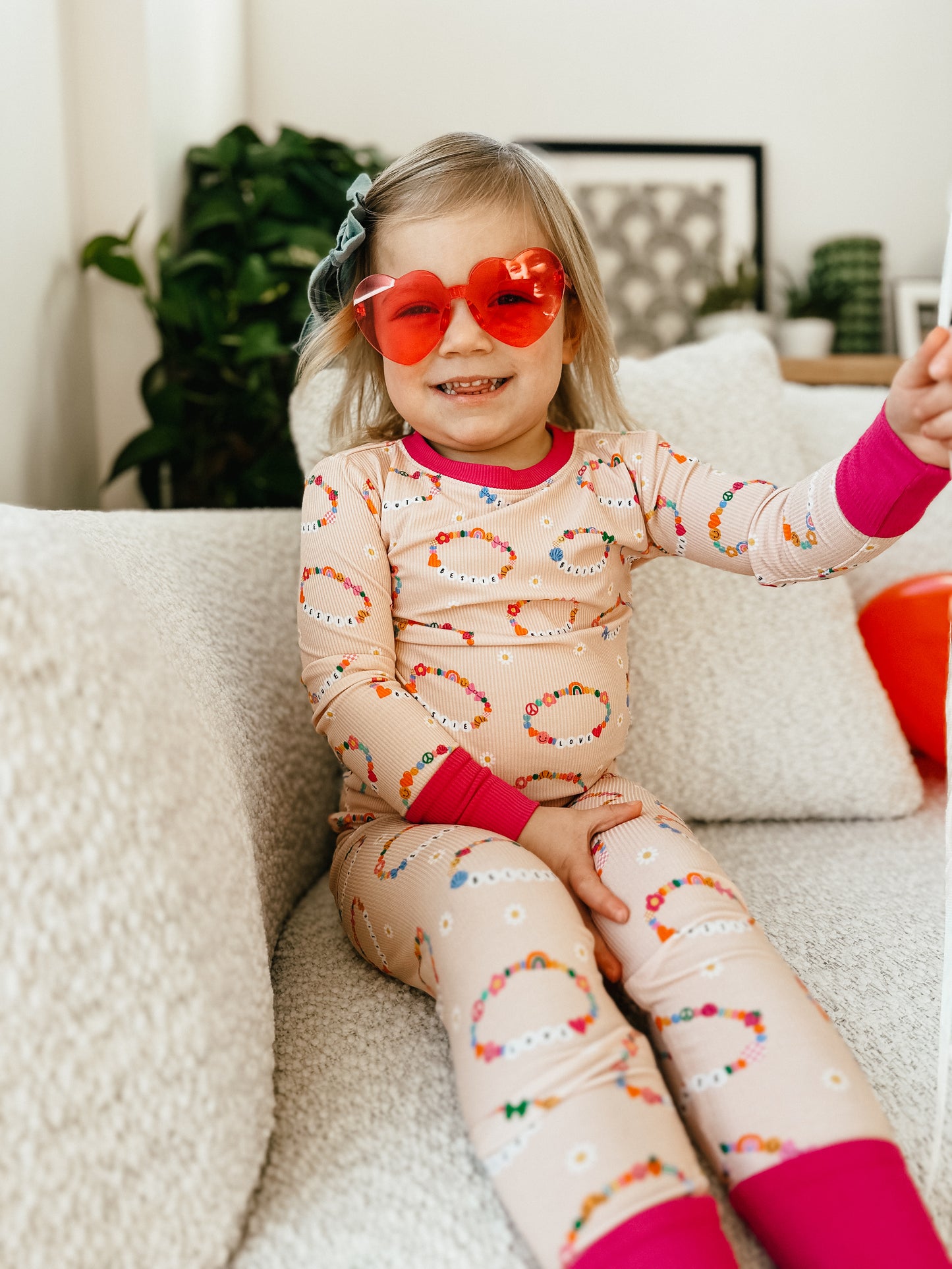 Friendship Bracelet Two Piece Pajama Set