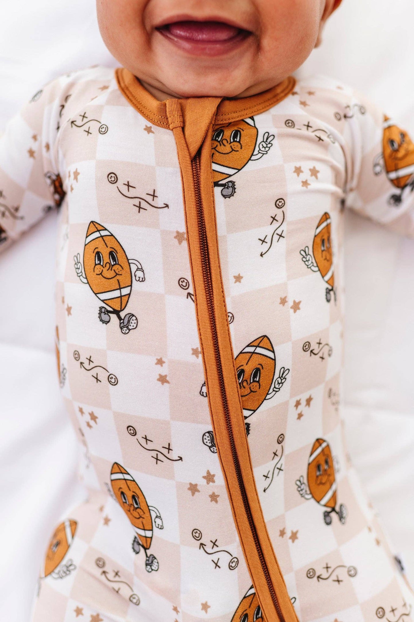 Football Season Zippered Pajama