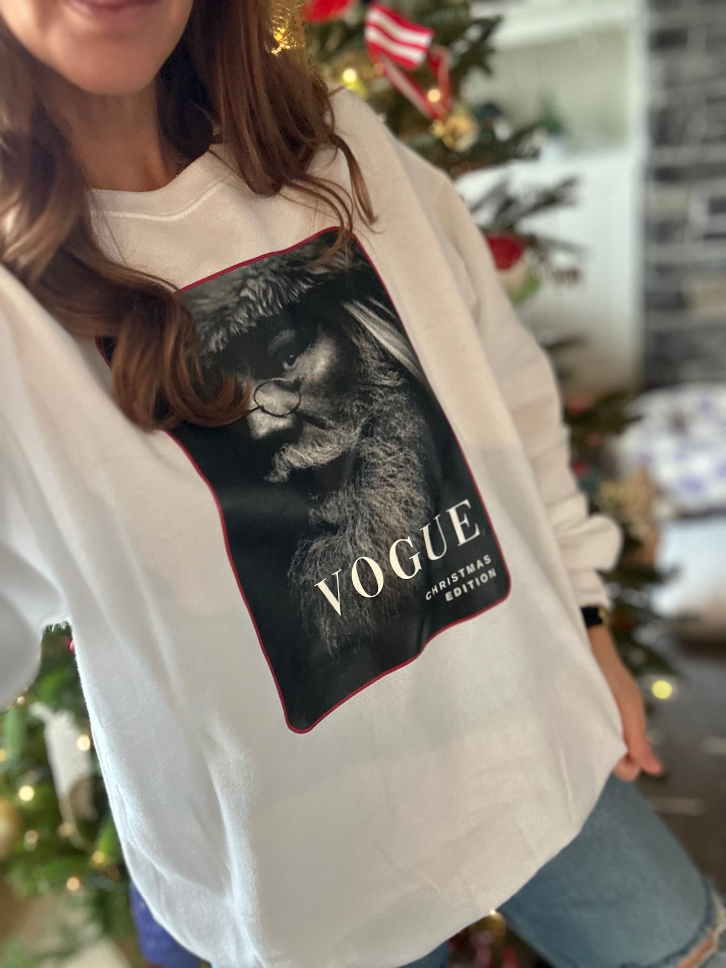 Vogue Santa Women's Crewneck