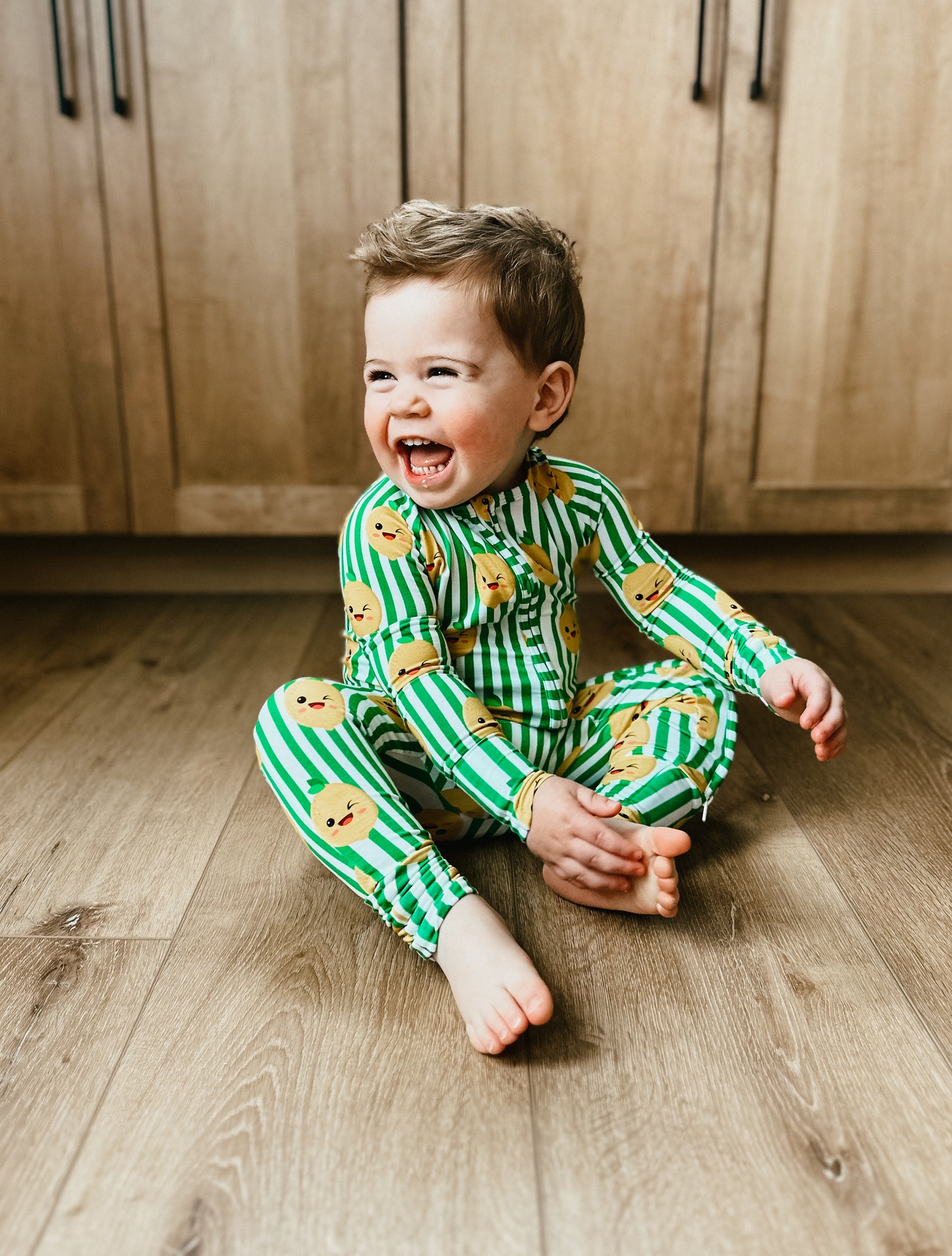 Easy Peasy Lemon Squeazy Zippered Pajama