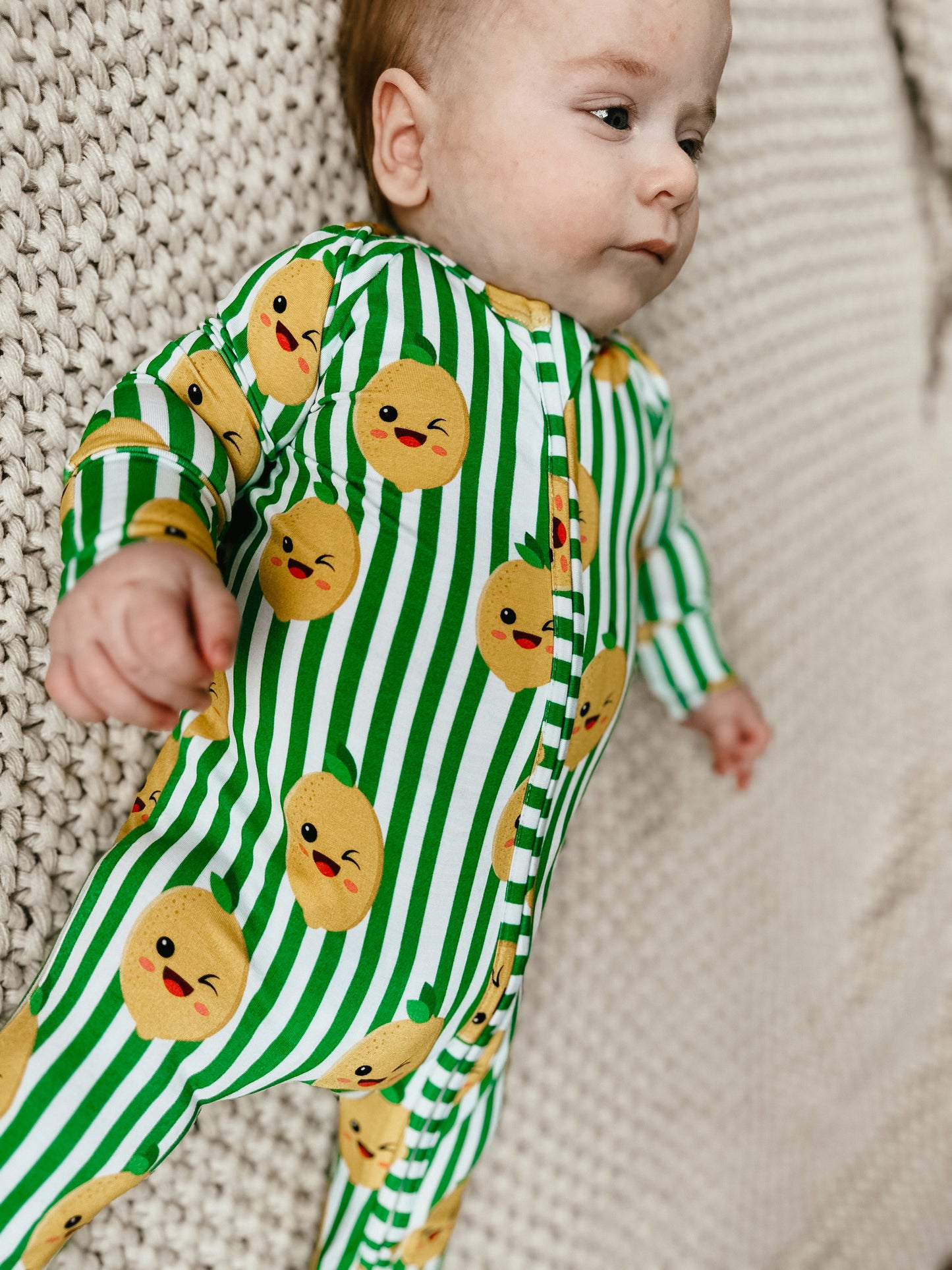 Easy Peasy Lemon Squeazy Zippered Pajama