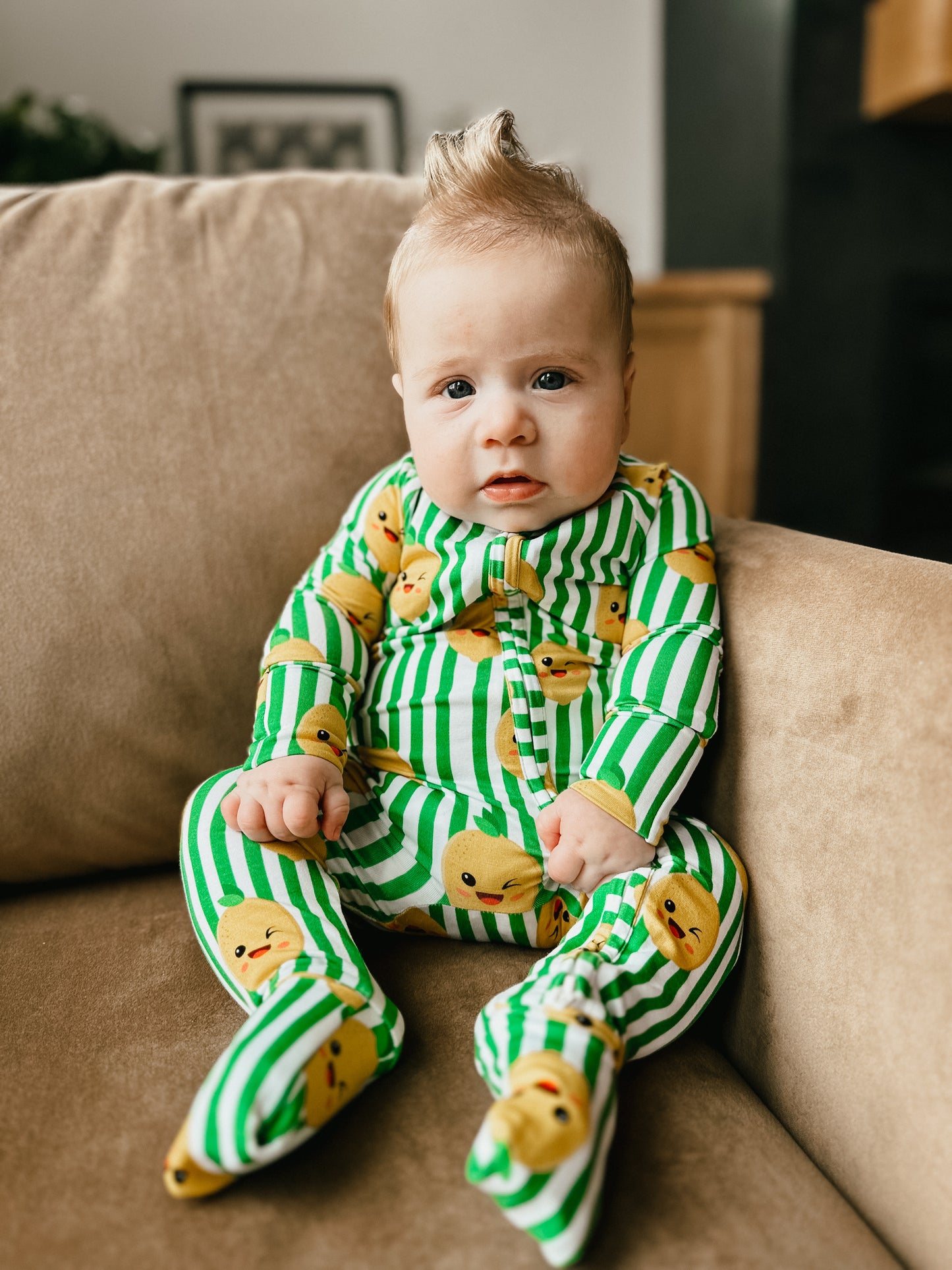 Easy Peasy Lemon Squeazy Zippered Pajama
