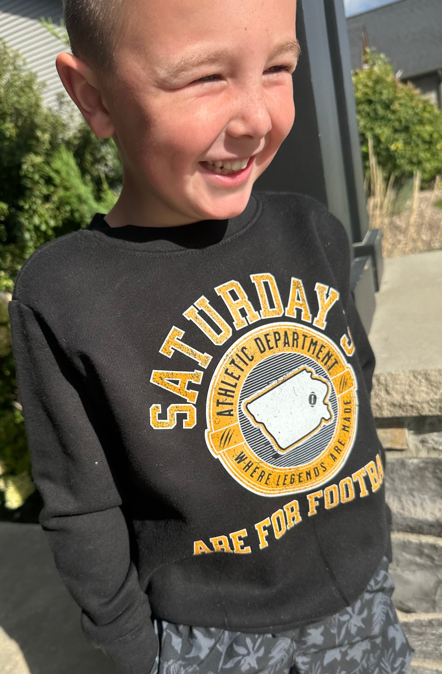 Saturday's Are For Football Toddler Crewneck