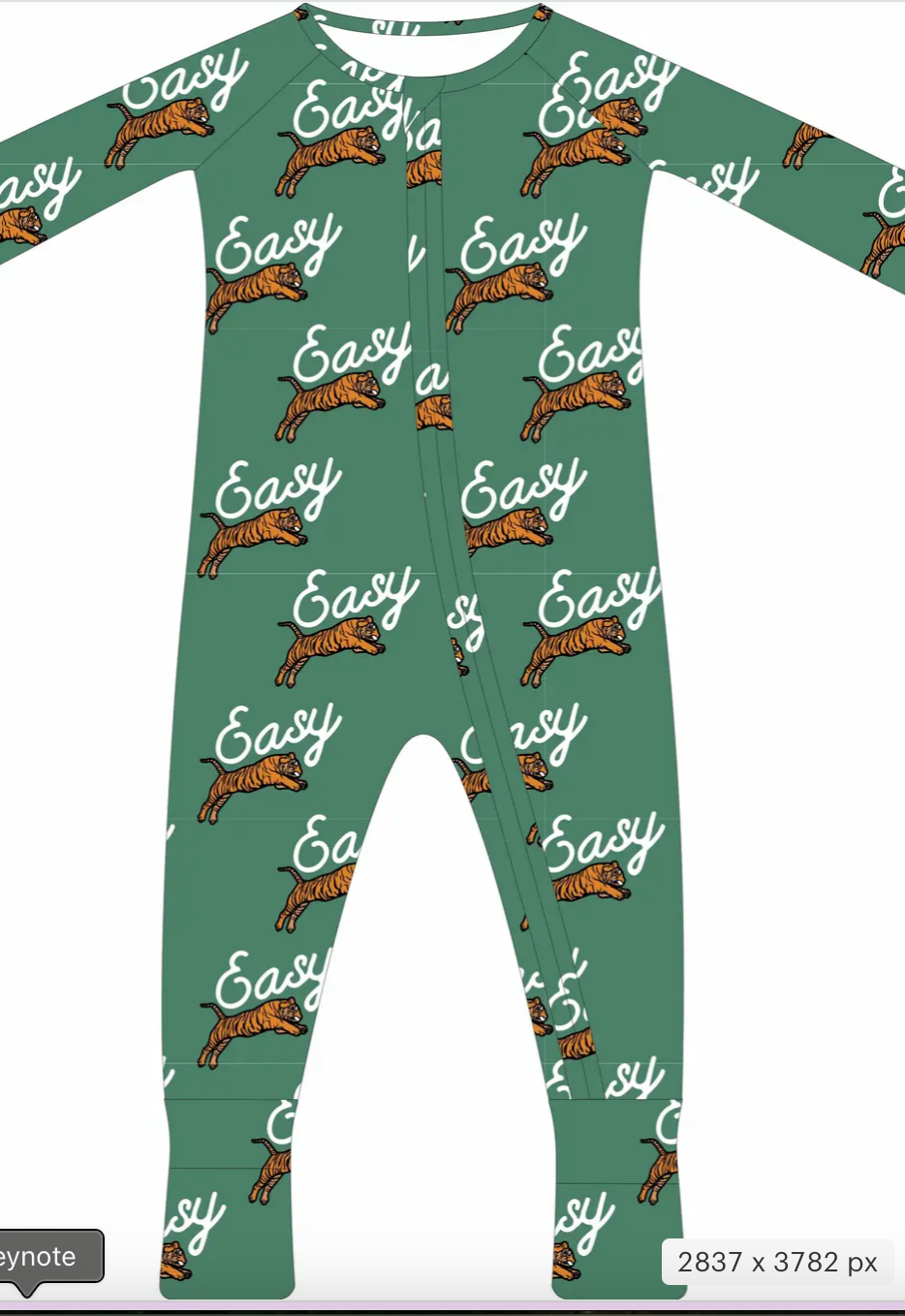 Easy Tiger Zippered Pajama