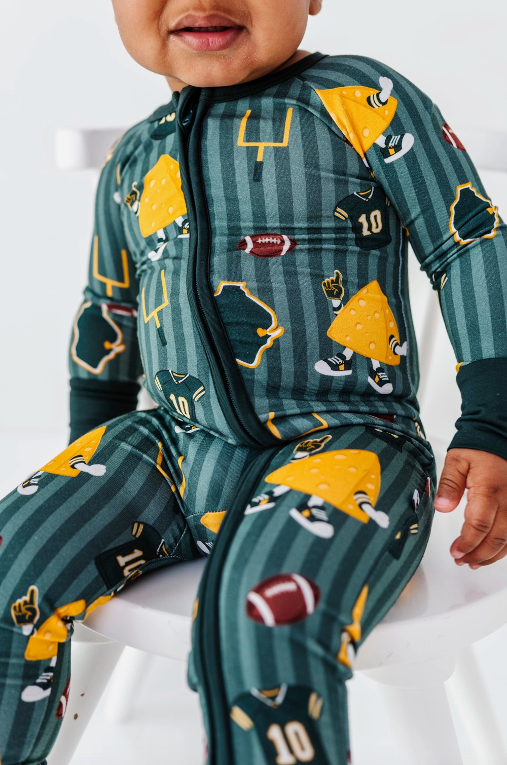 Wisconsin Football Zippered Pajama