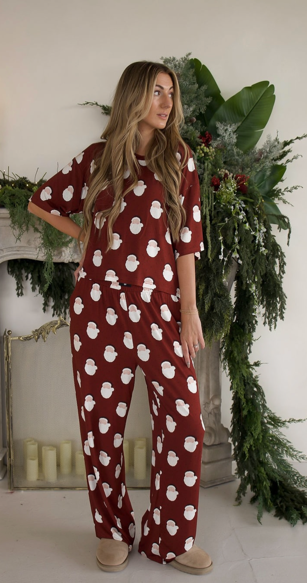 *Pre Order* Modern Santa Women's Boxy Tee Set