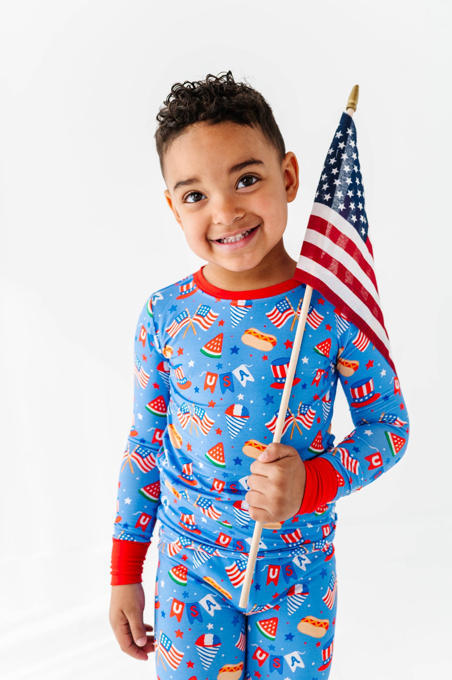 Red, White & Cozy Two Piece Pajama Set