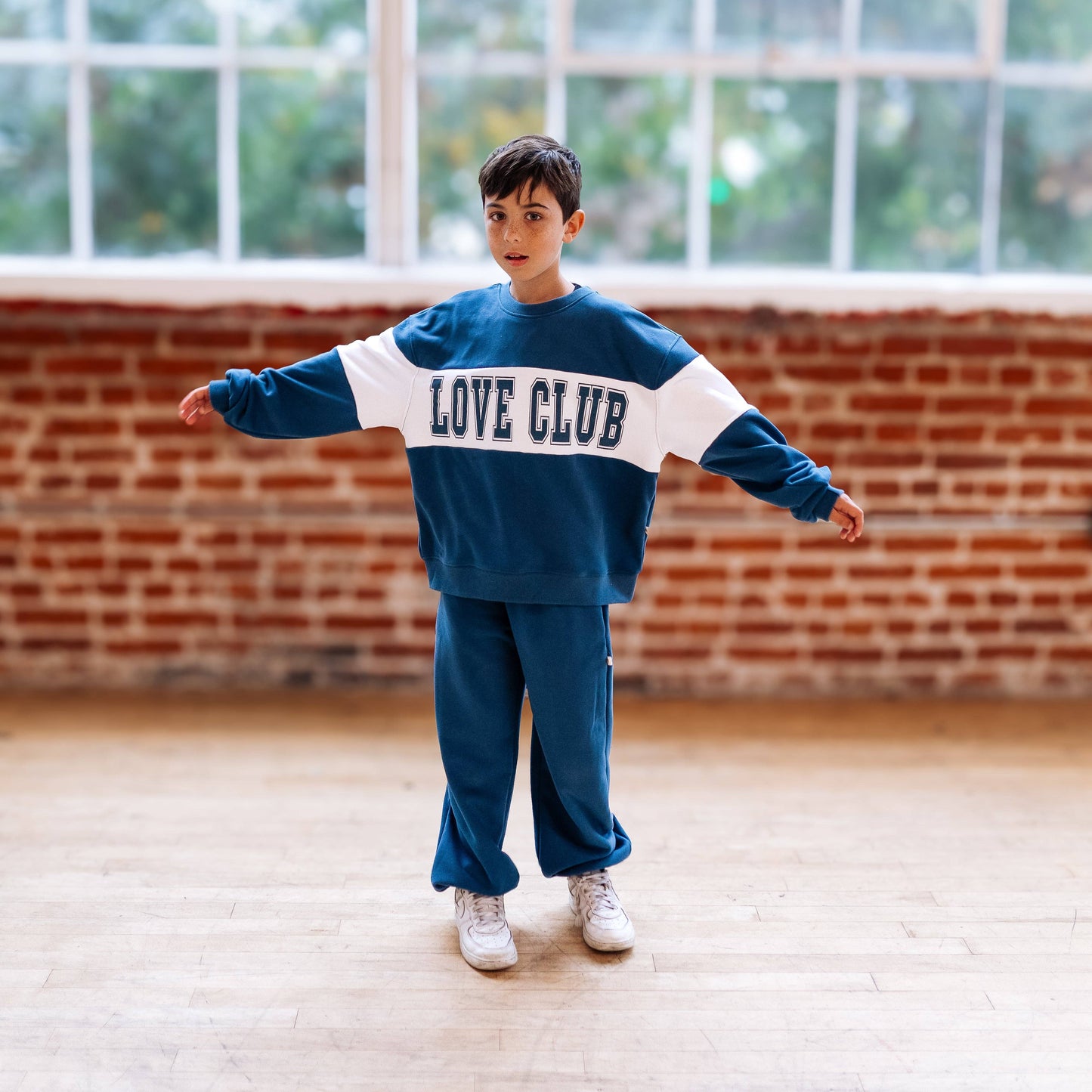 Love Club Navy Crewneck