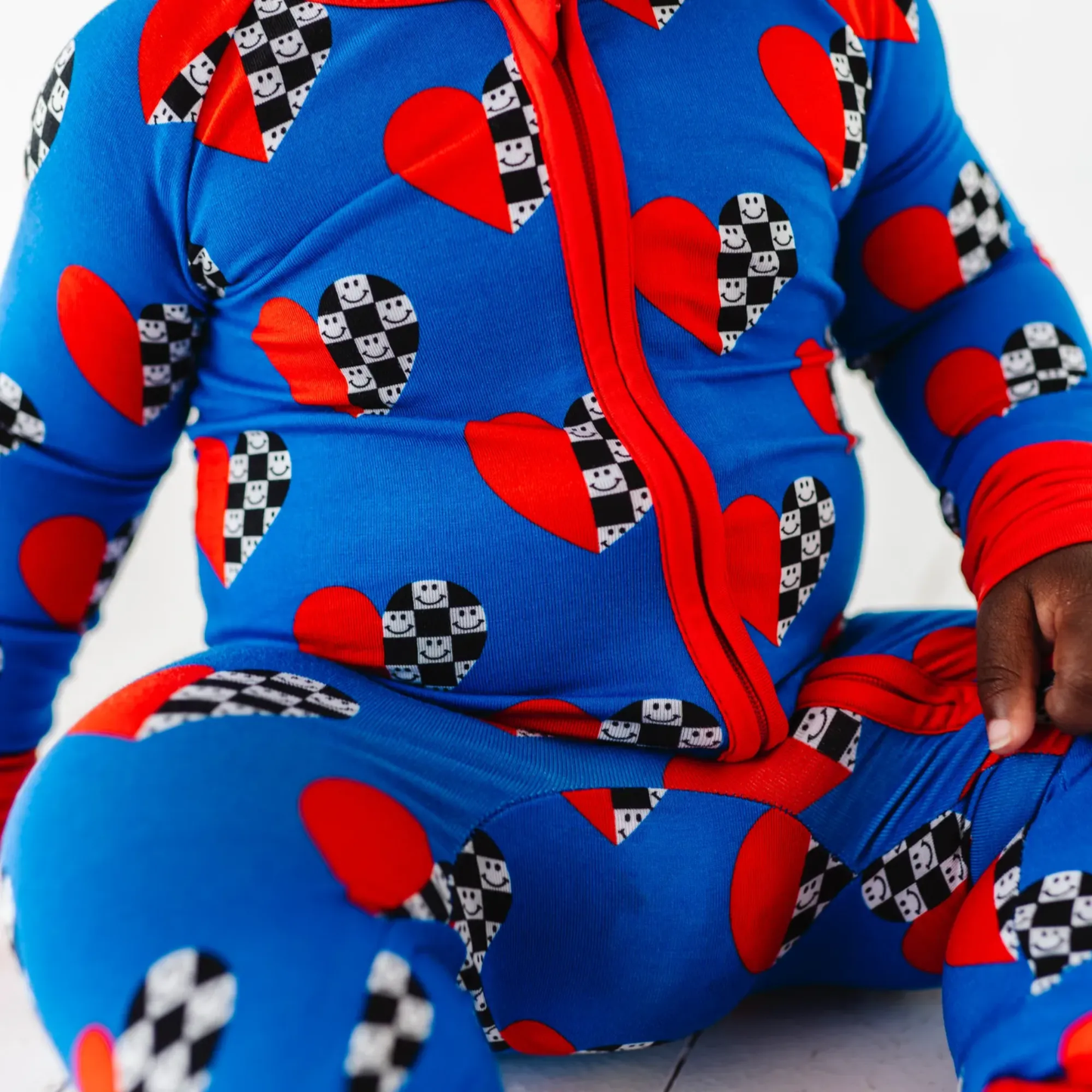 Racing Heart Zippered Pajama