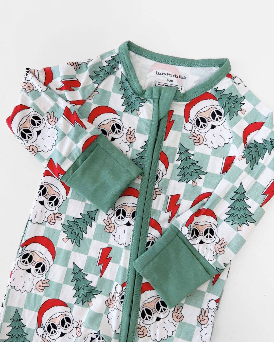 Groovy Santa Zippered Romper