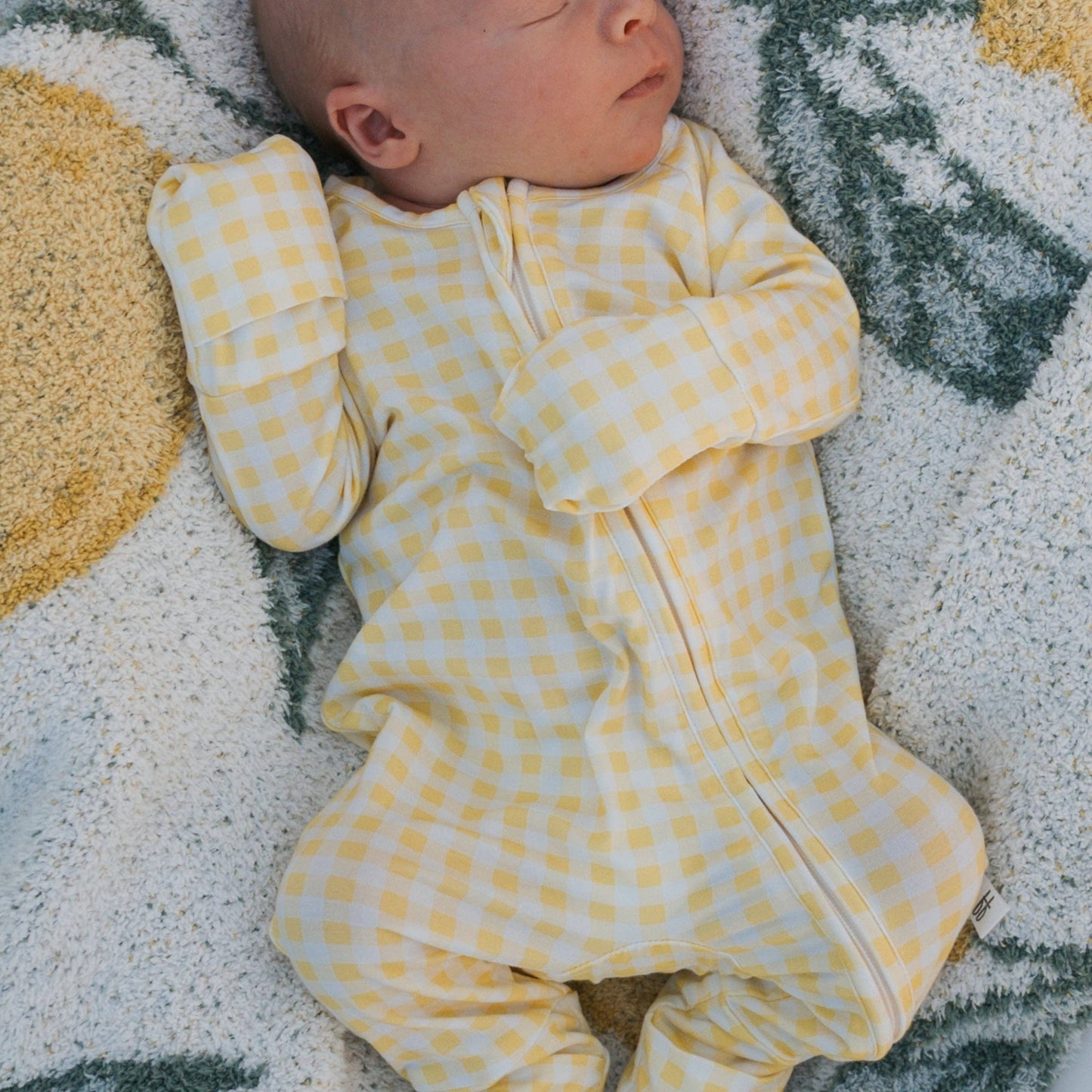 Gingham Lemon Zippered Pajama