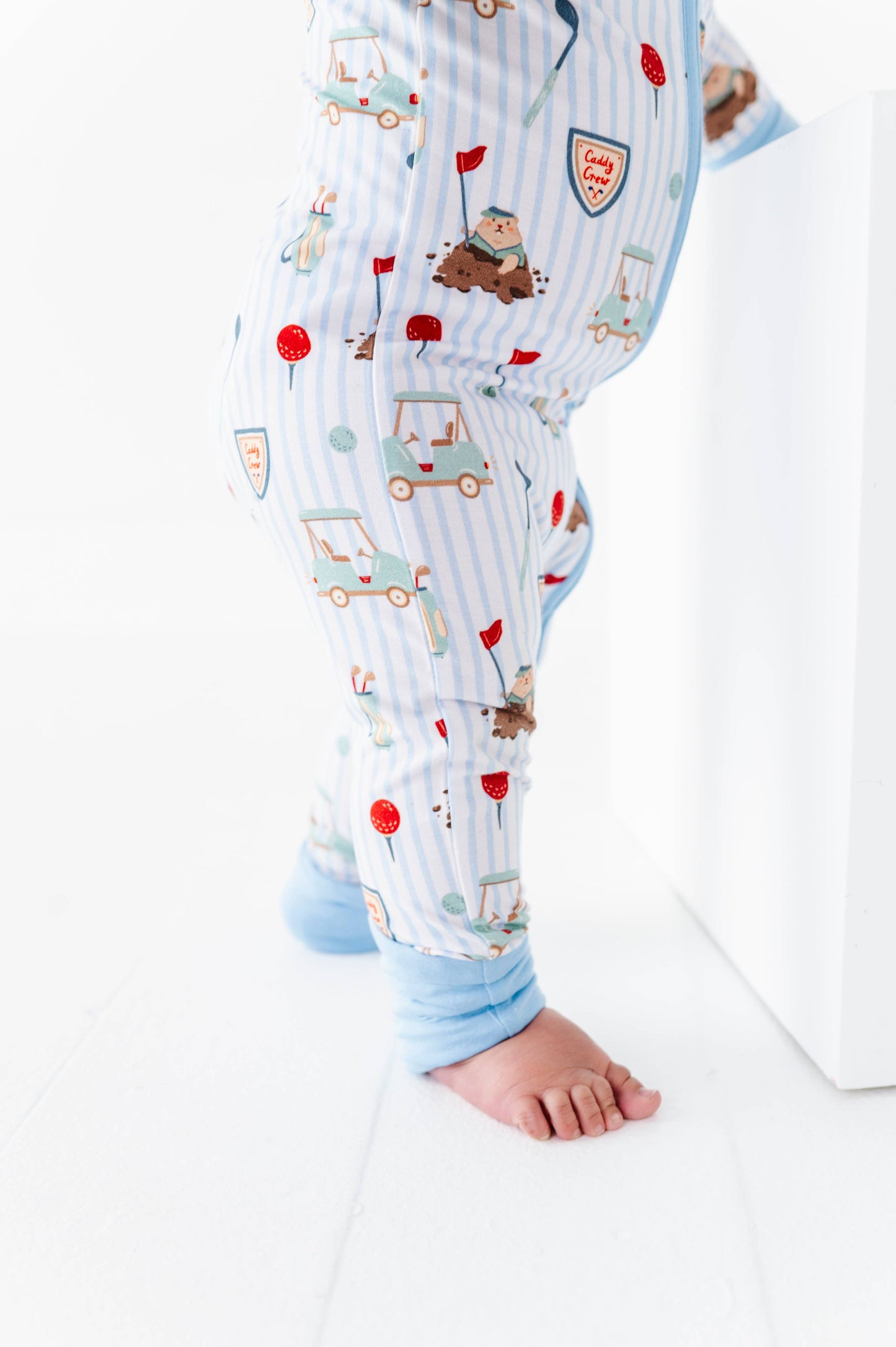 Caddy Crew Blue Zippered Pajama