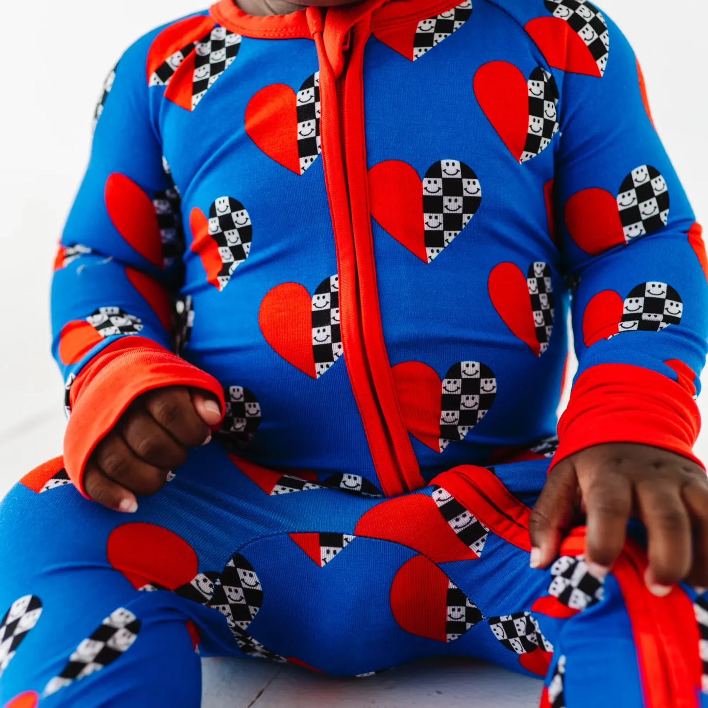 Racing Heart Zippered Pajama