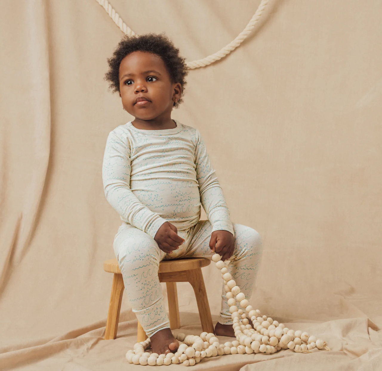 Sea Waves Pajama Set