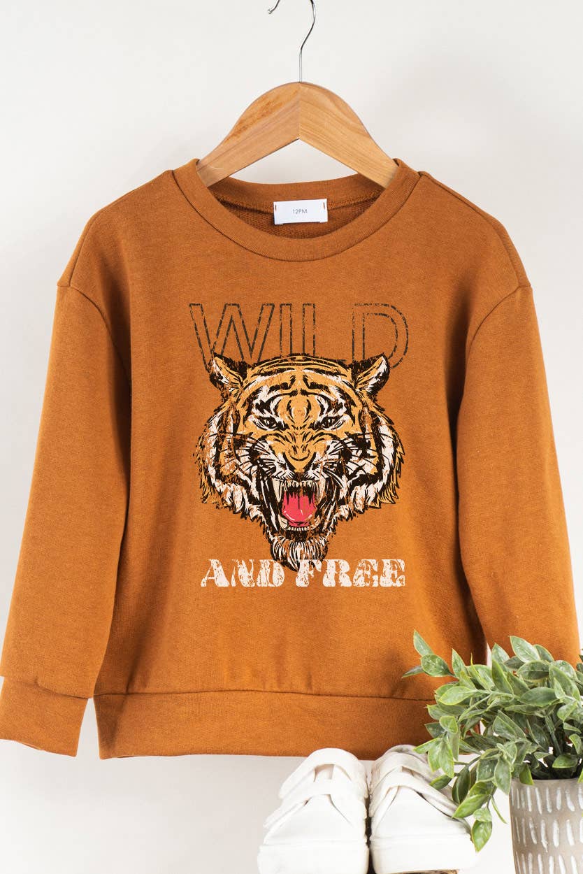 Live Wild and Free Crew neck Sweatshirt