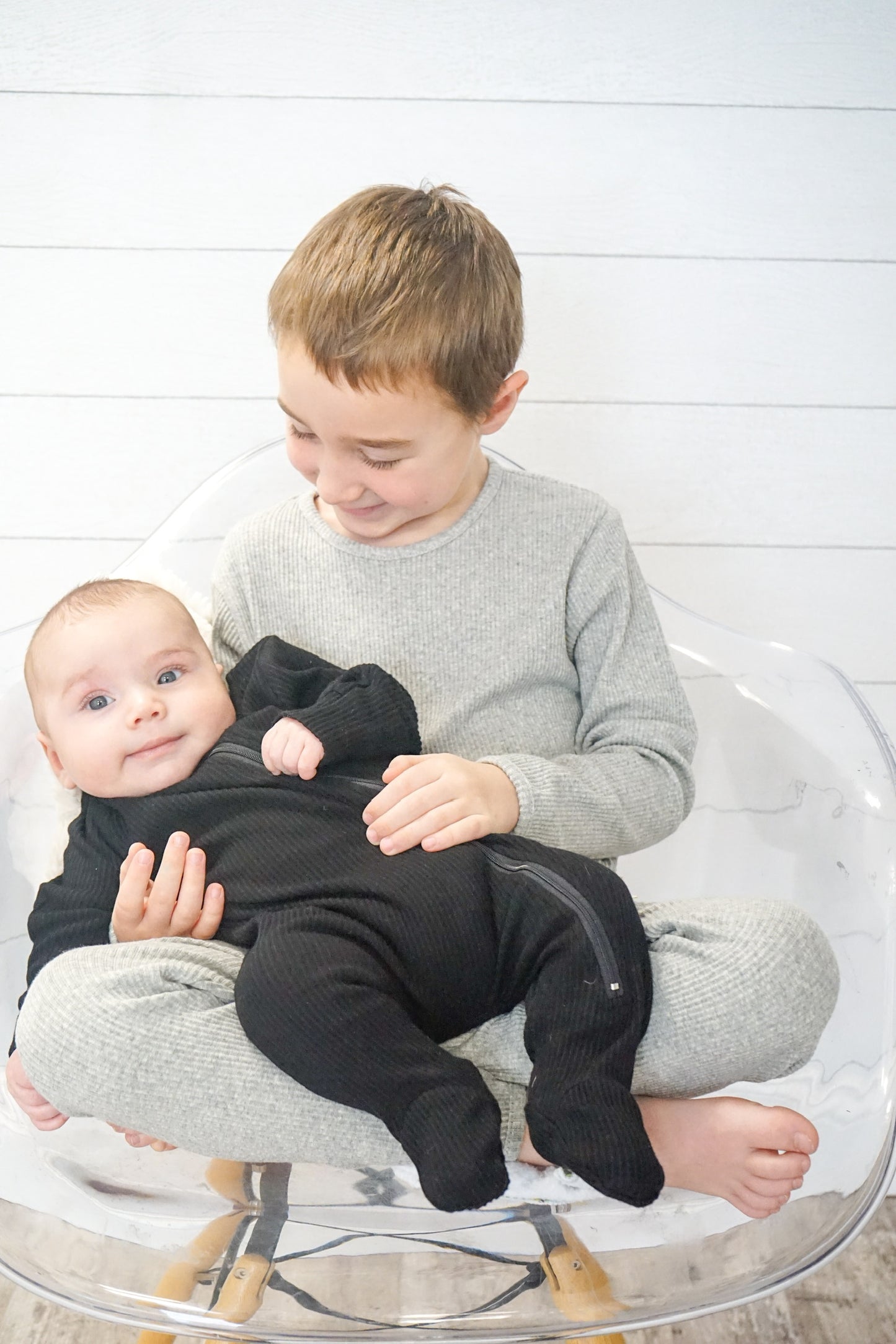 Palmer Zip Ribbed Romper Pajama