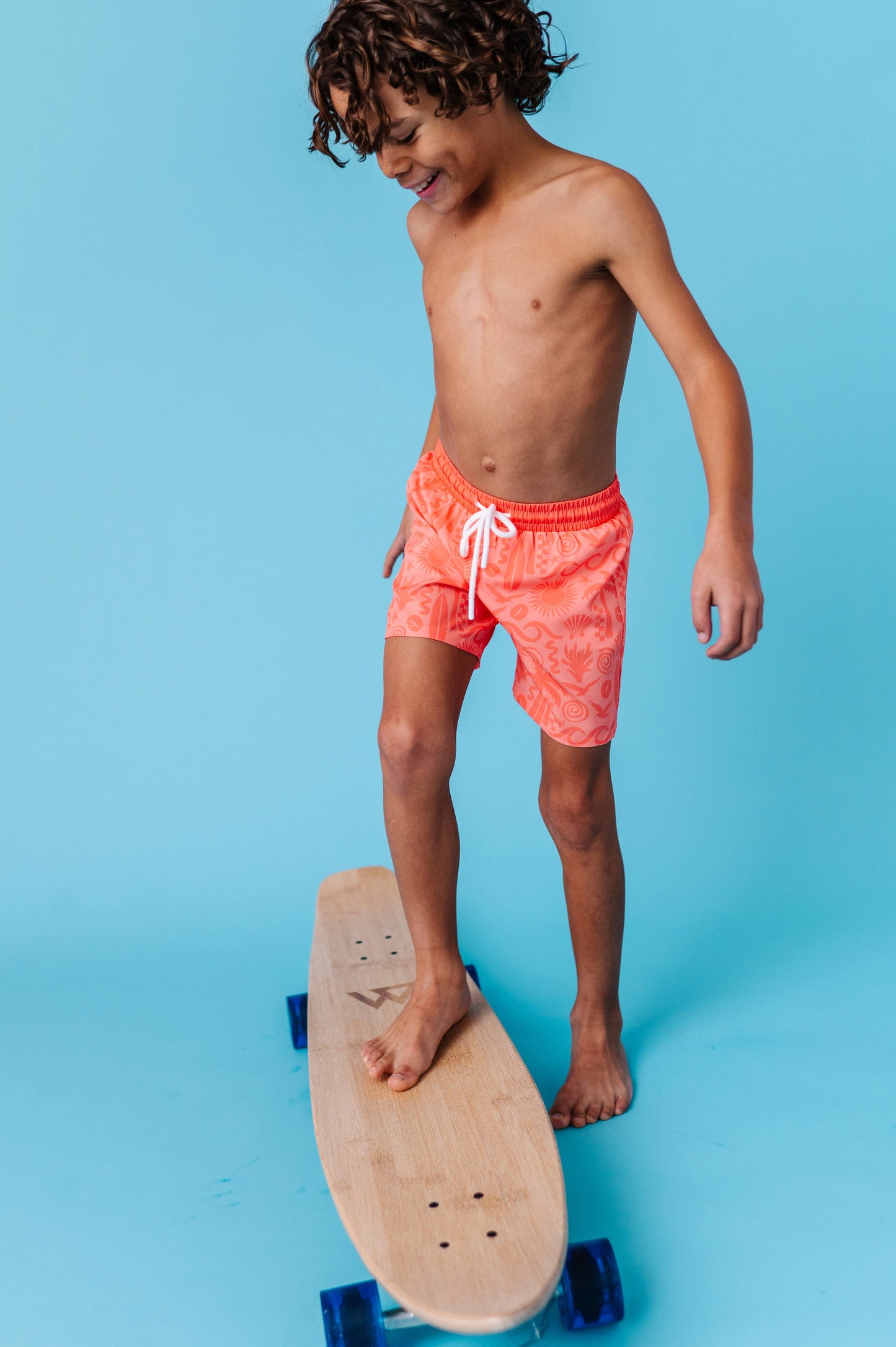 Coral Coastal Swim Trunks