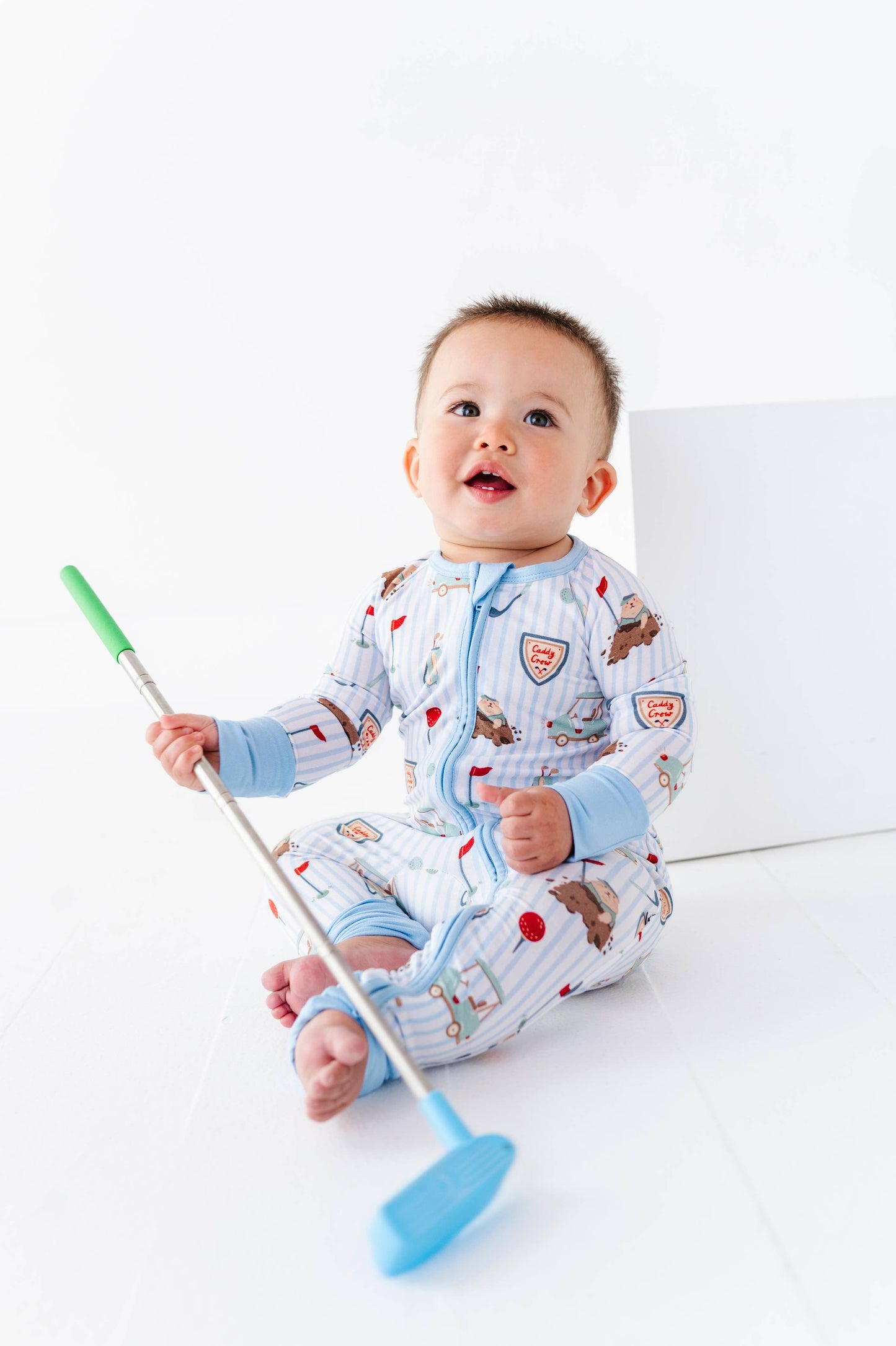 Caddy Crew Blue Zippered Pajama