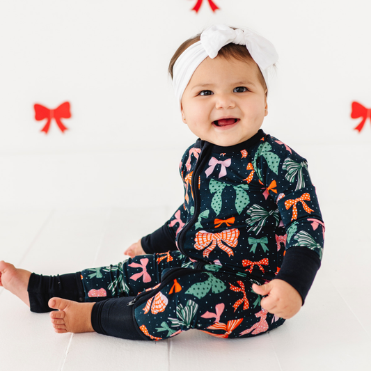 Merry Little Bows Zippered Pajama
