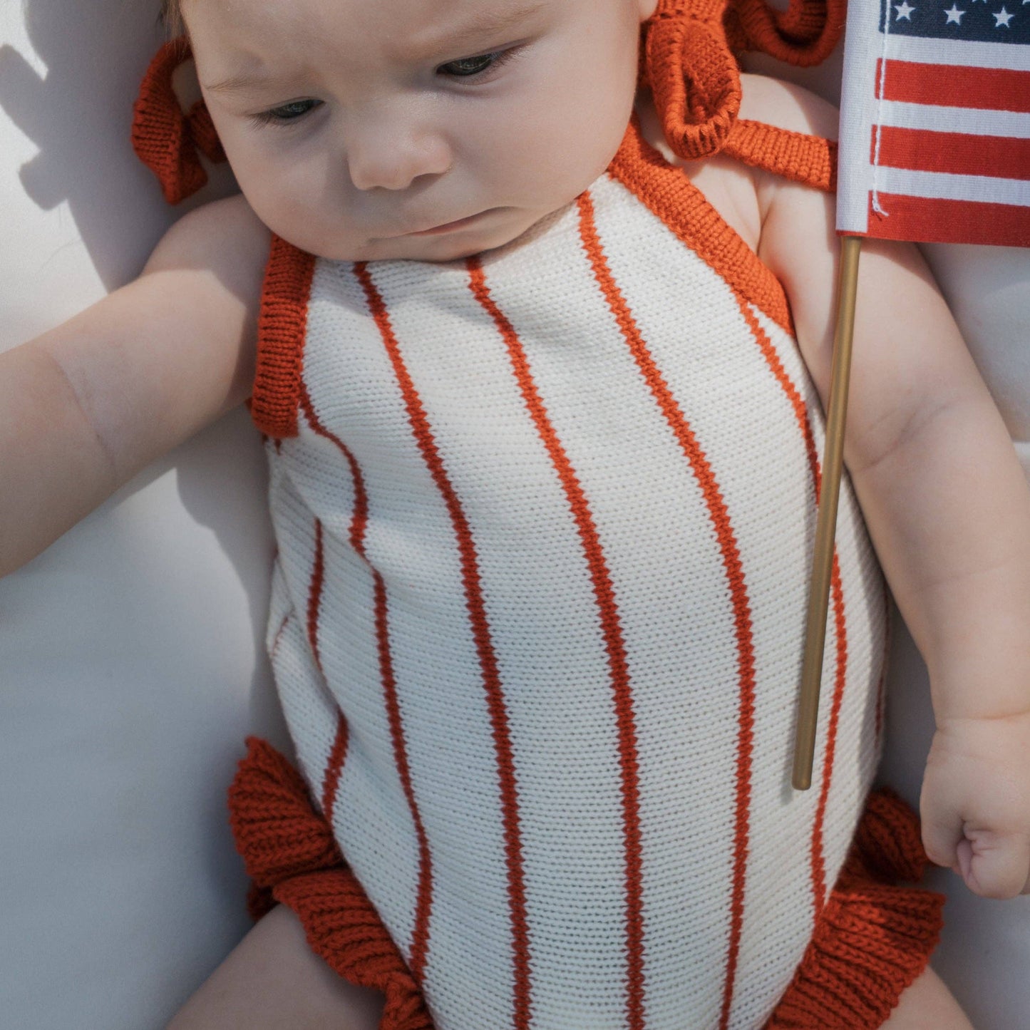 Knit Ruffle Romper