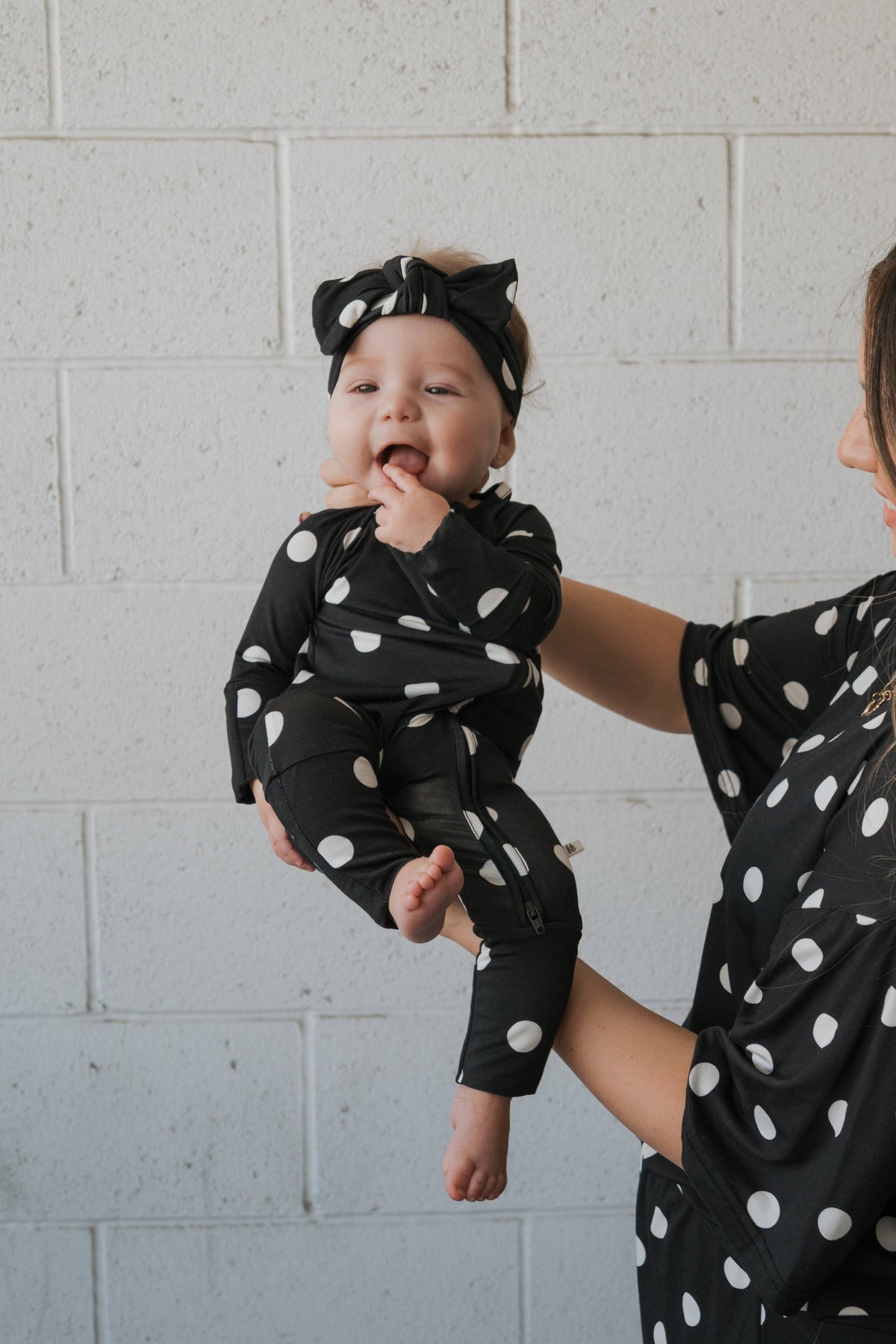 Polka Dot Zippered Pajama
