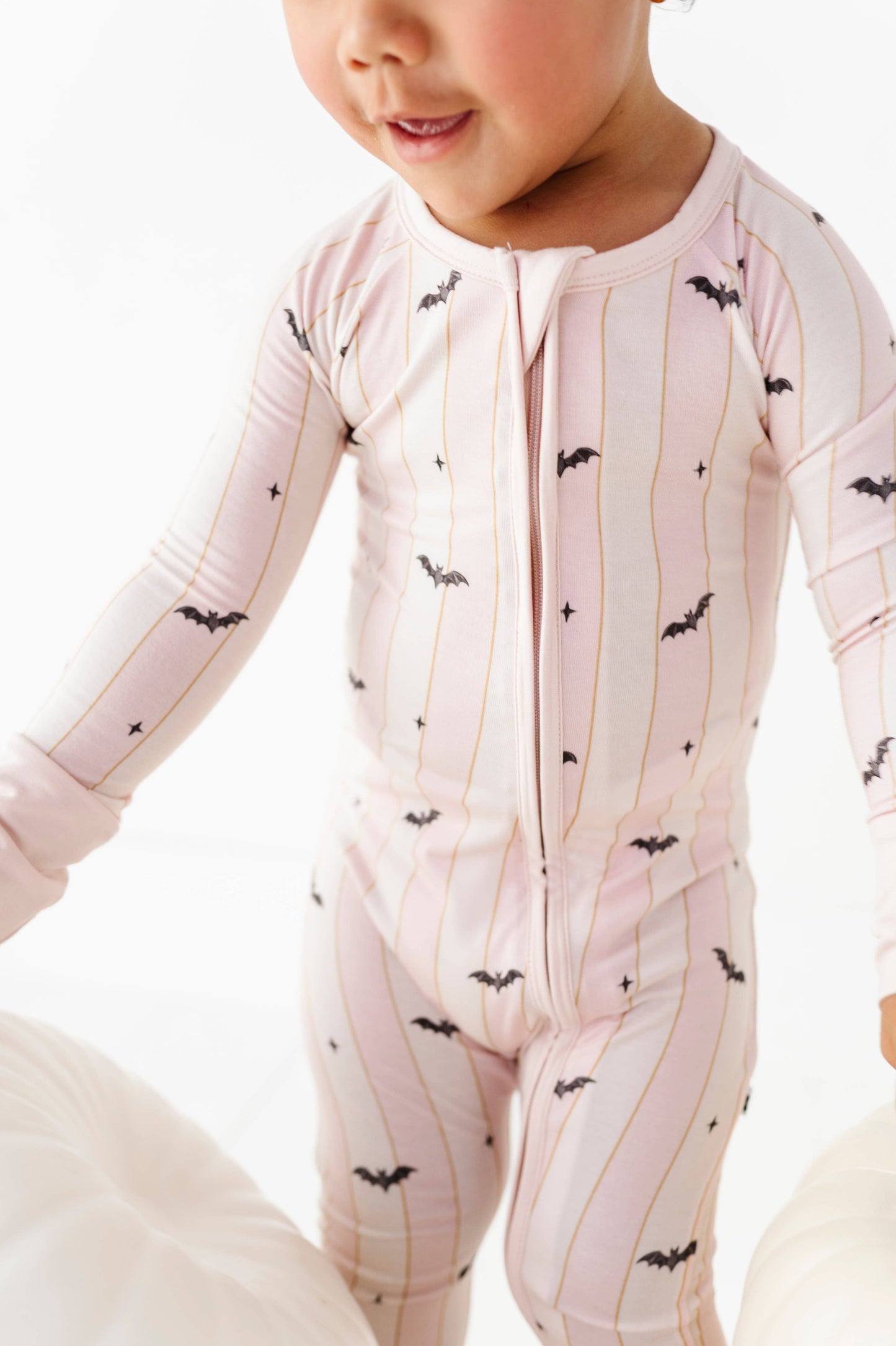The Batty Bunch Zippered Pajama - Pink