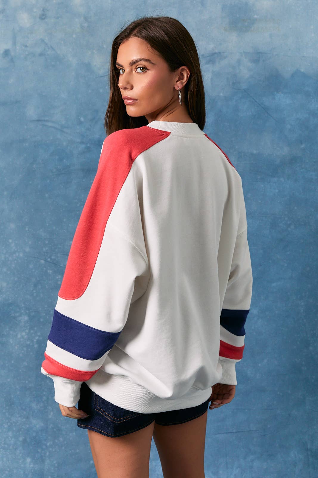 USA Colorblock Crewneck