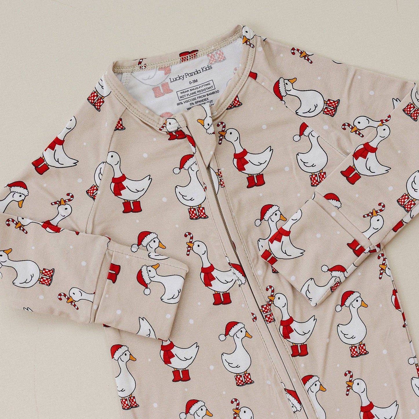 Merry Goose Zippered Pajama