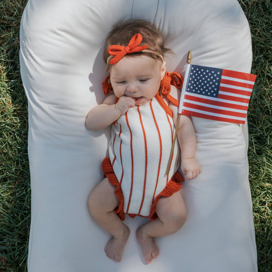 Knit Ruffle Romper