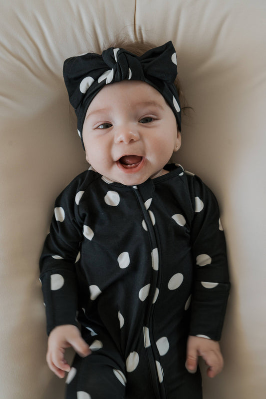 Polka Dot Zippered Pajama