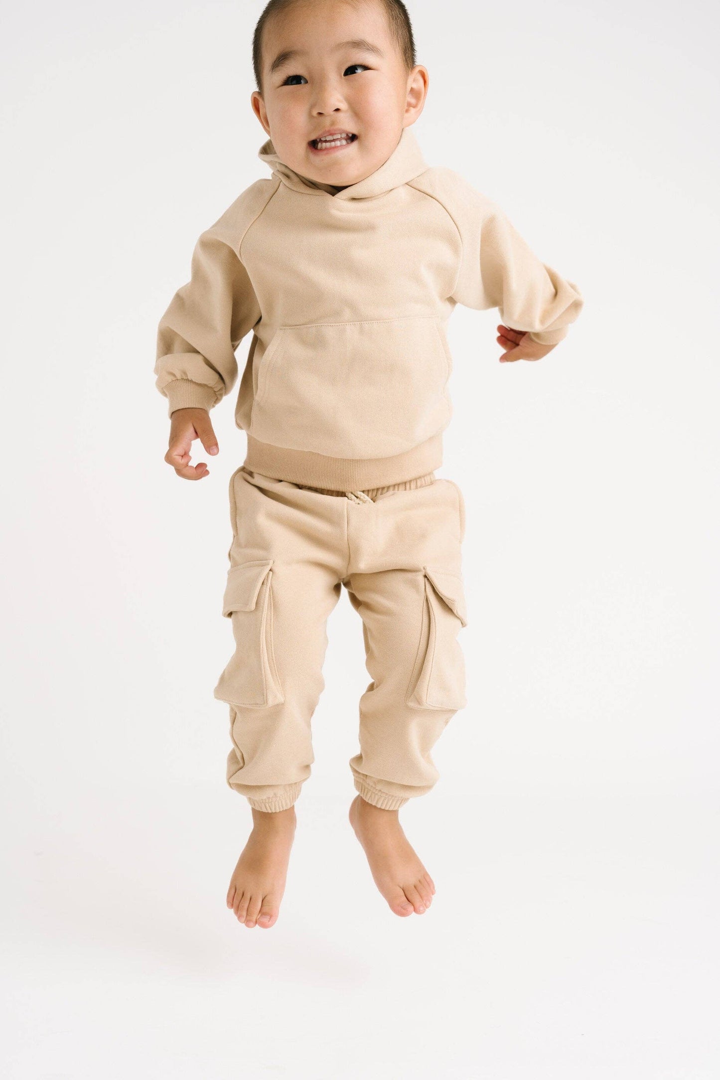 Camel Cargo Hoodie Set