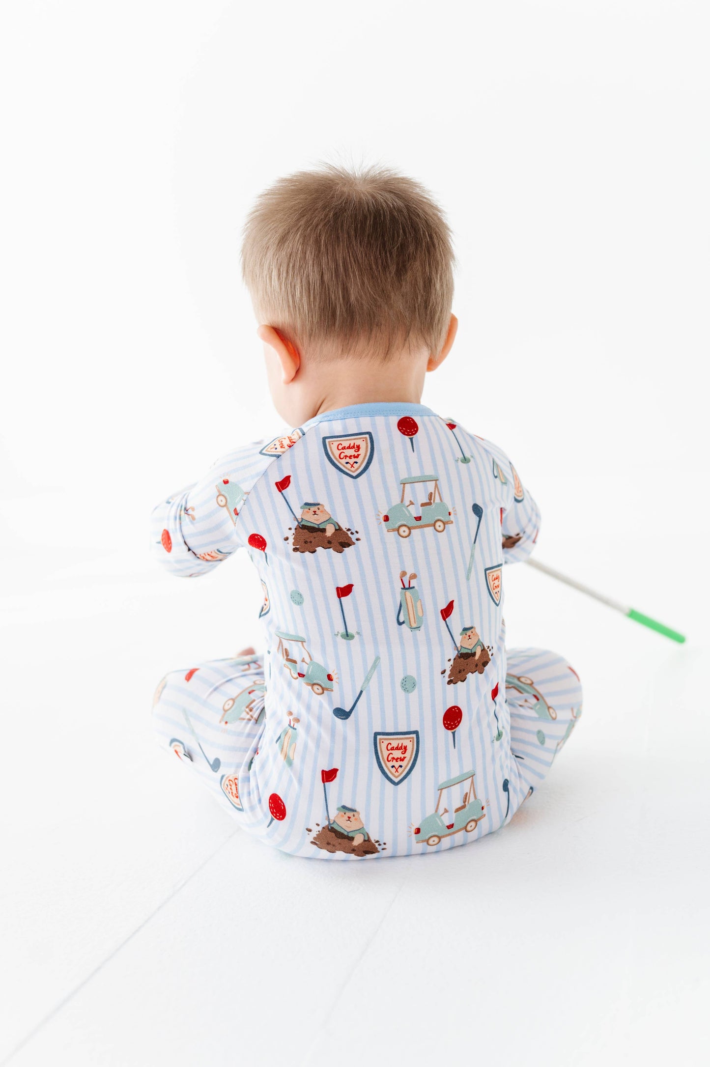 Caddy Crew Blue Zippered Pajama