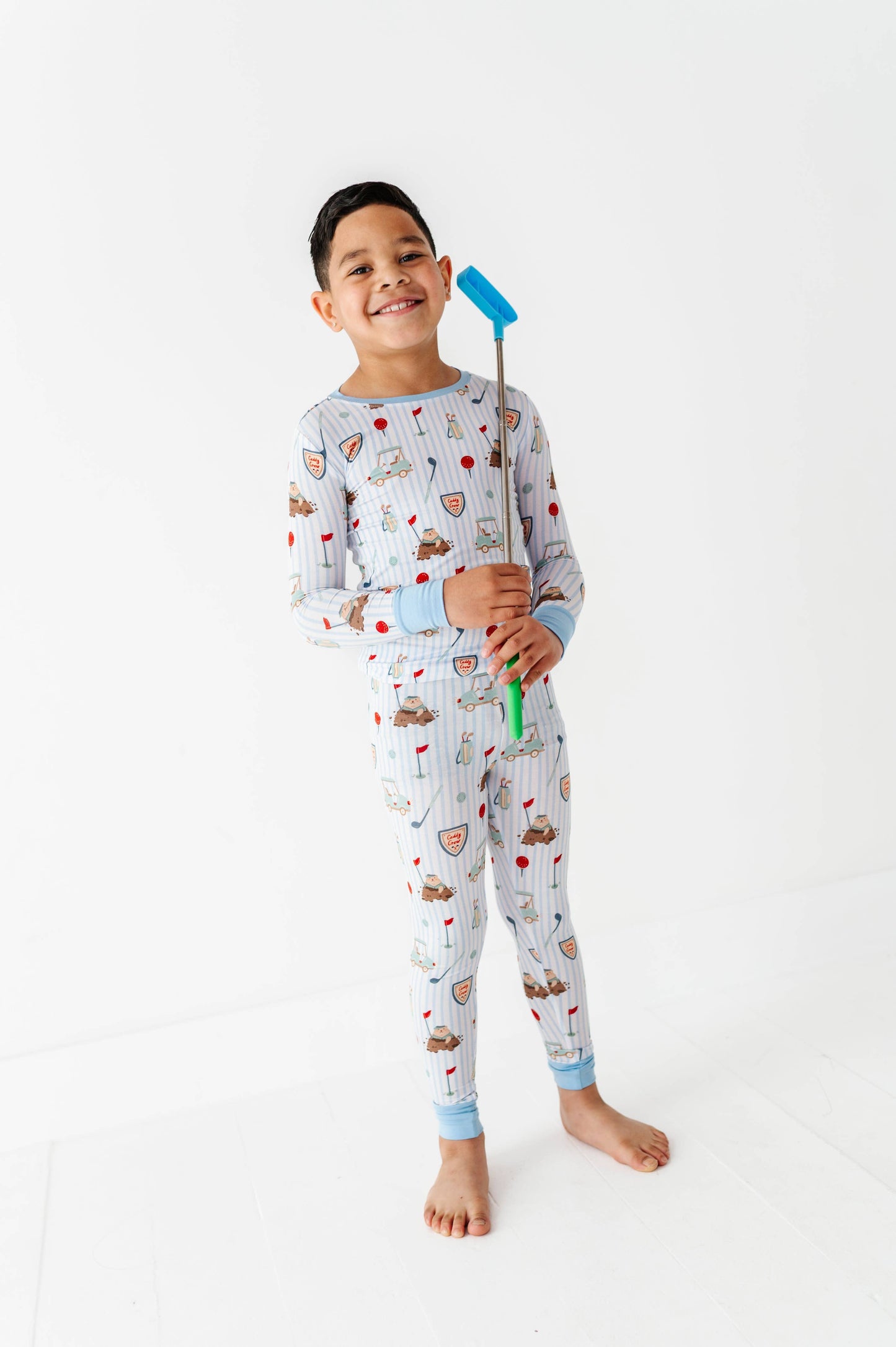 Caddy Crew Blue Two Piece Pajama Set