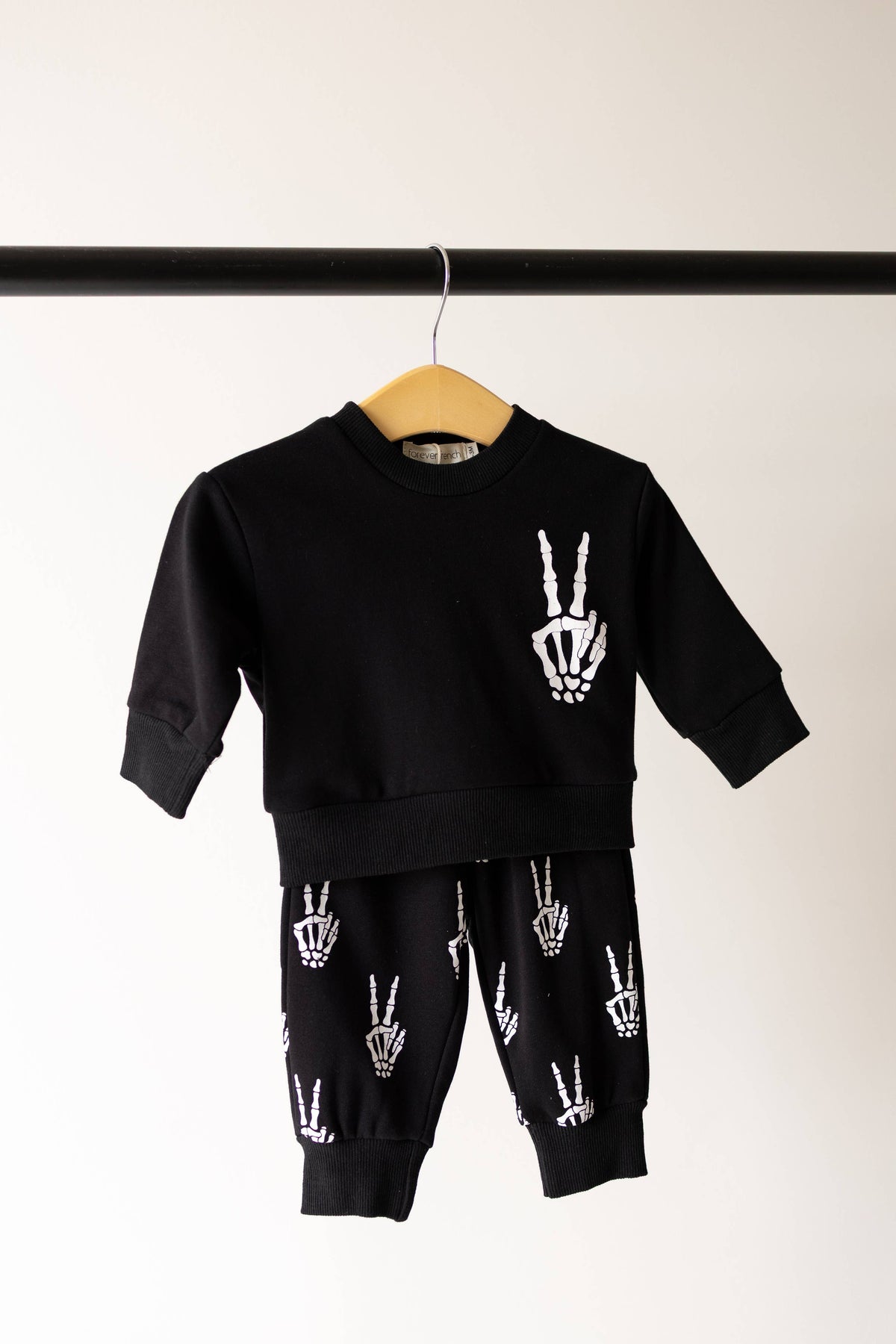 Midnight Skelly Sweat Set