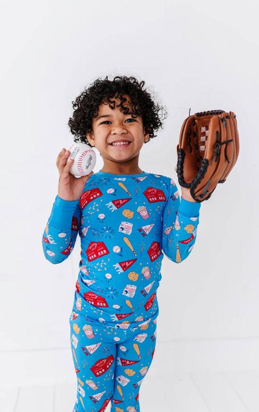 Scoreboard Baseball Two Piece Pajama Set