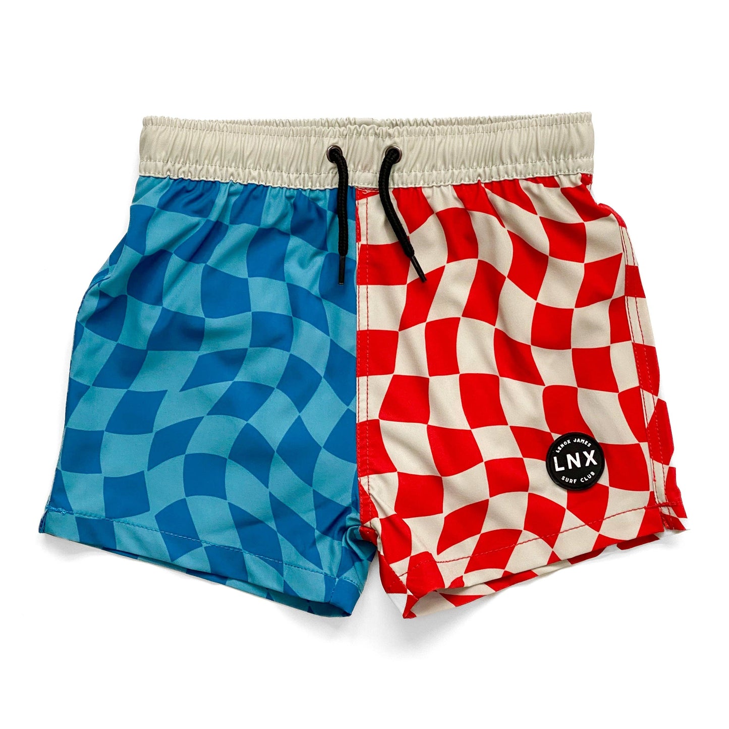 Red, White, and Blue Swim Trunks