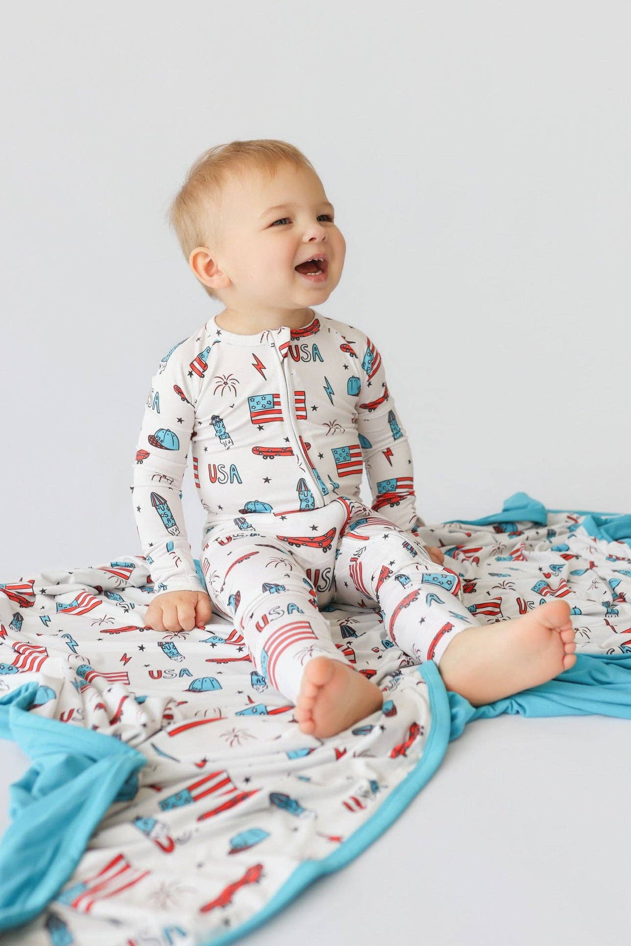 Star and Skate Zippered Pajama